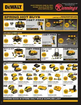 Runnings DeWalt Sale