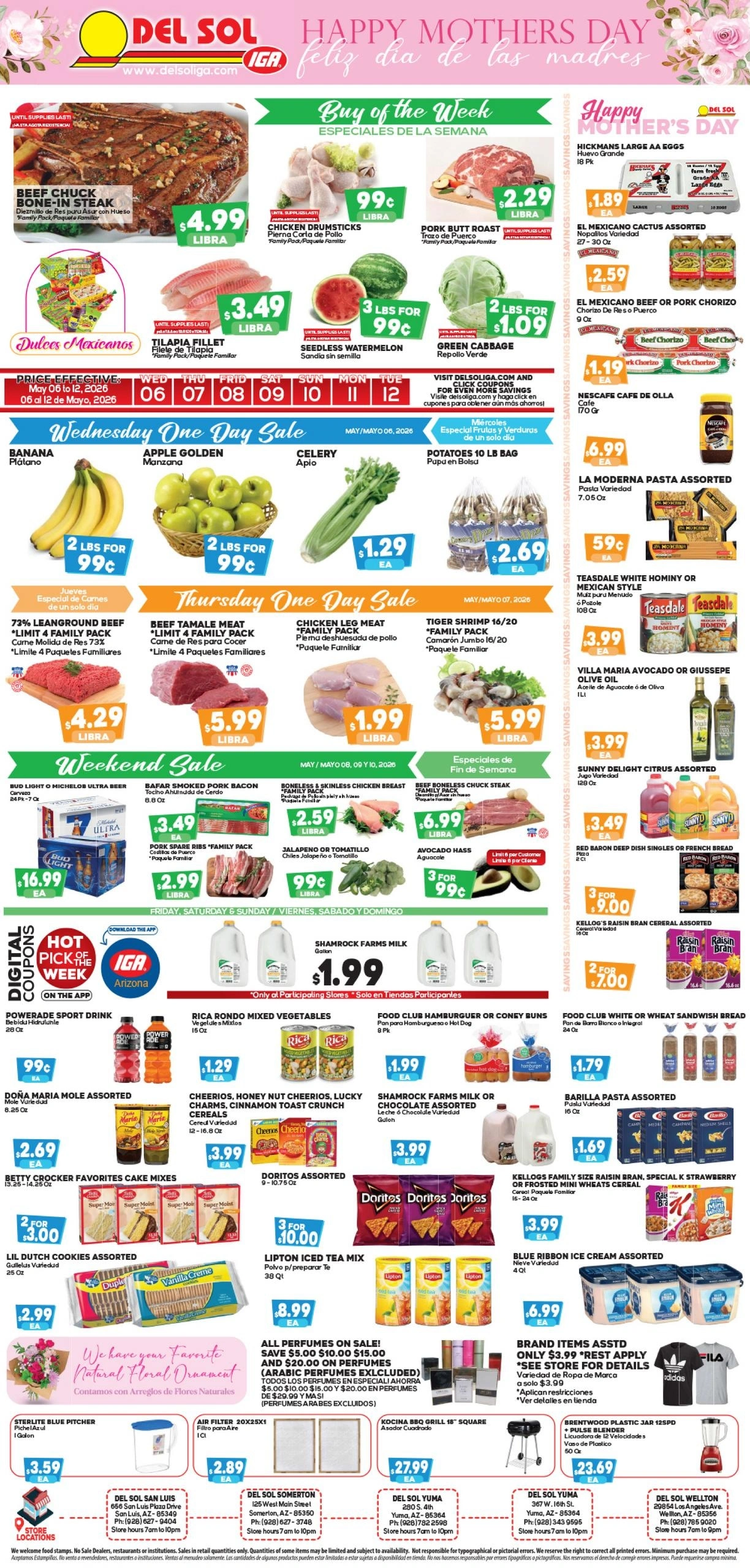Del Sol IGA flyer page 1