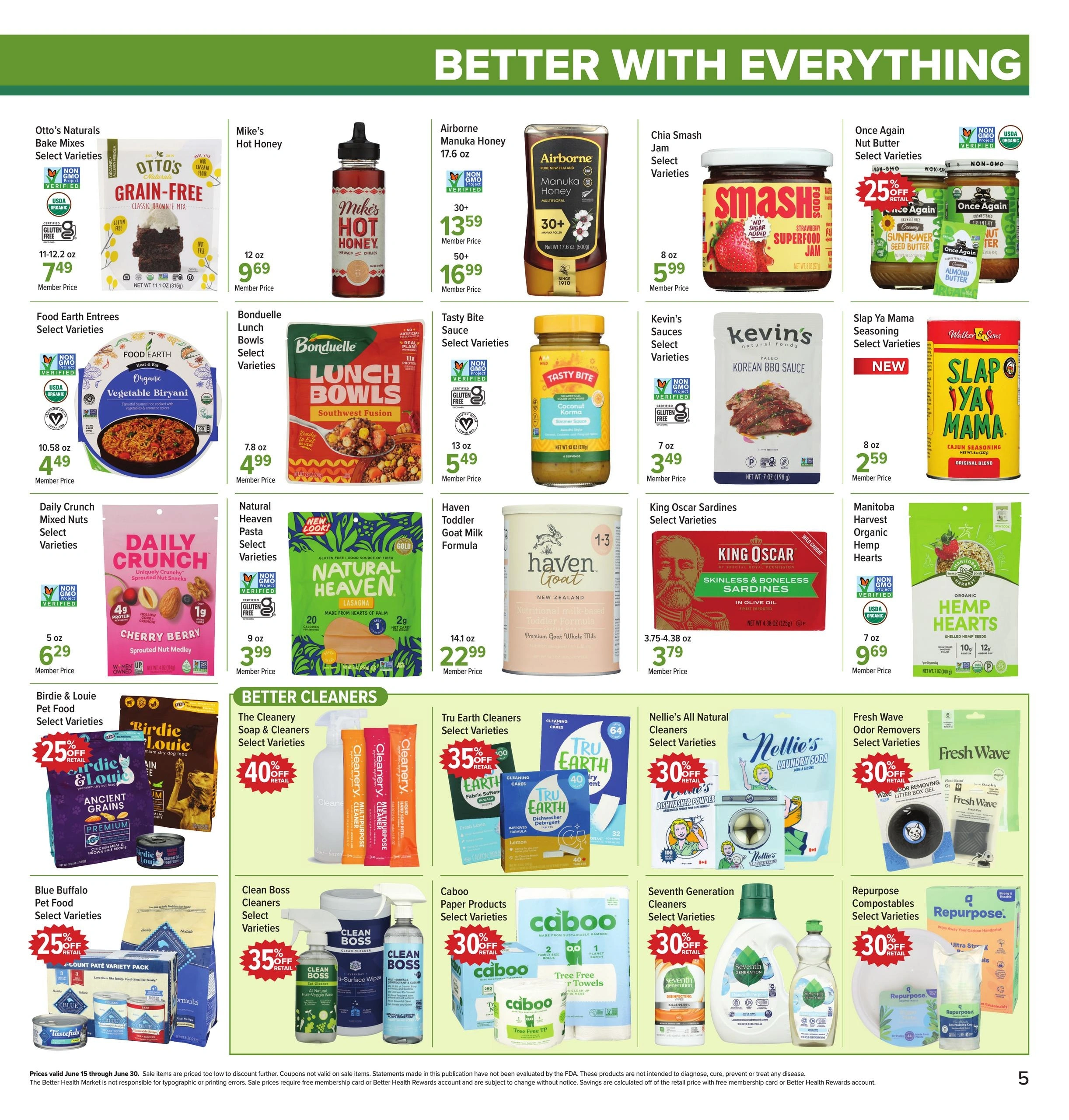 Better Health Market flyer page 5