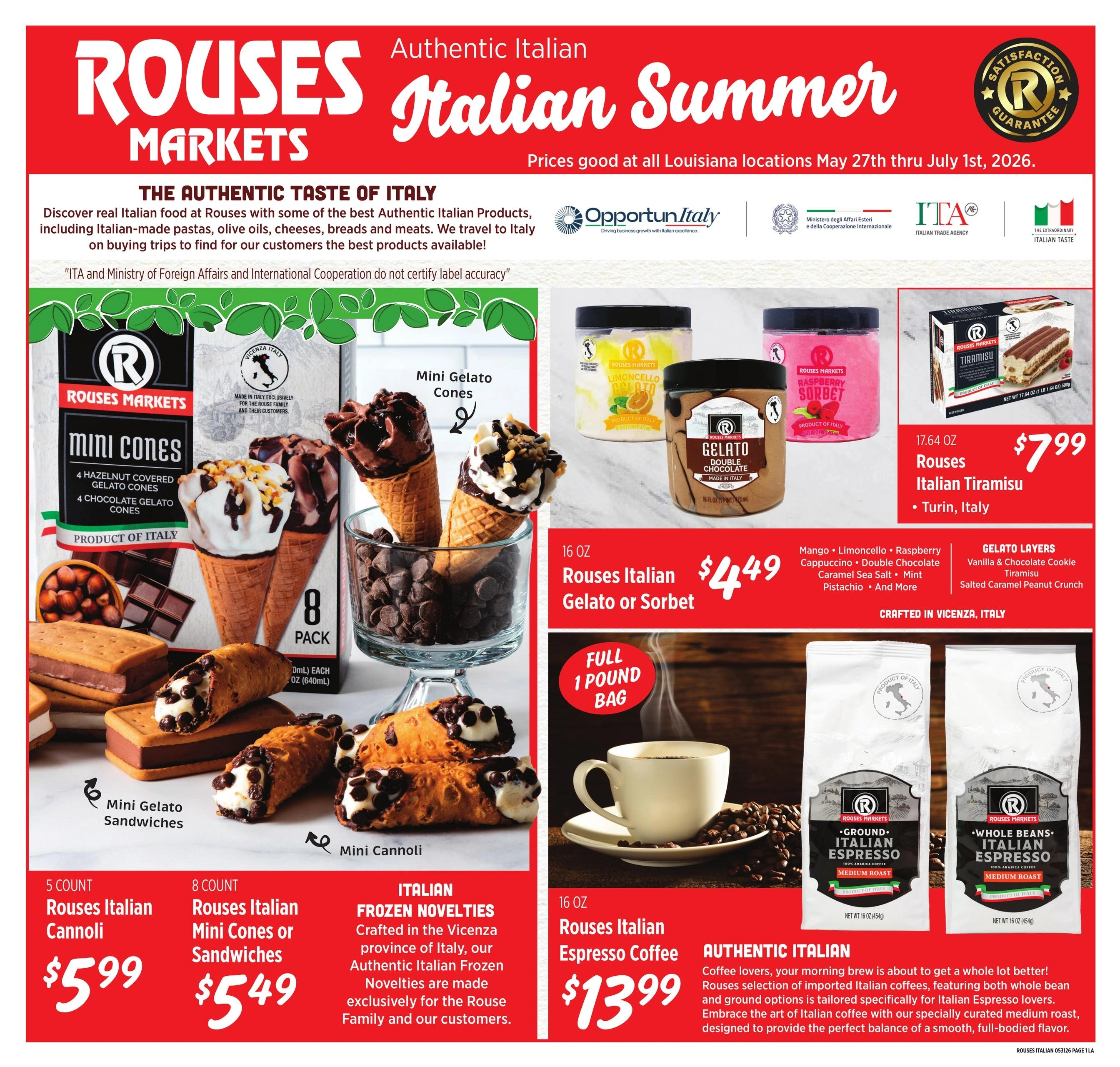 Rouses Supermarkets flyer page 1