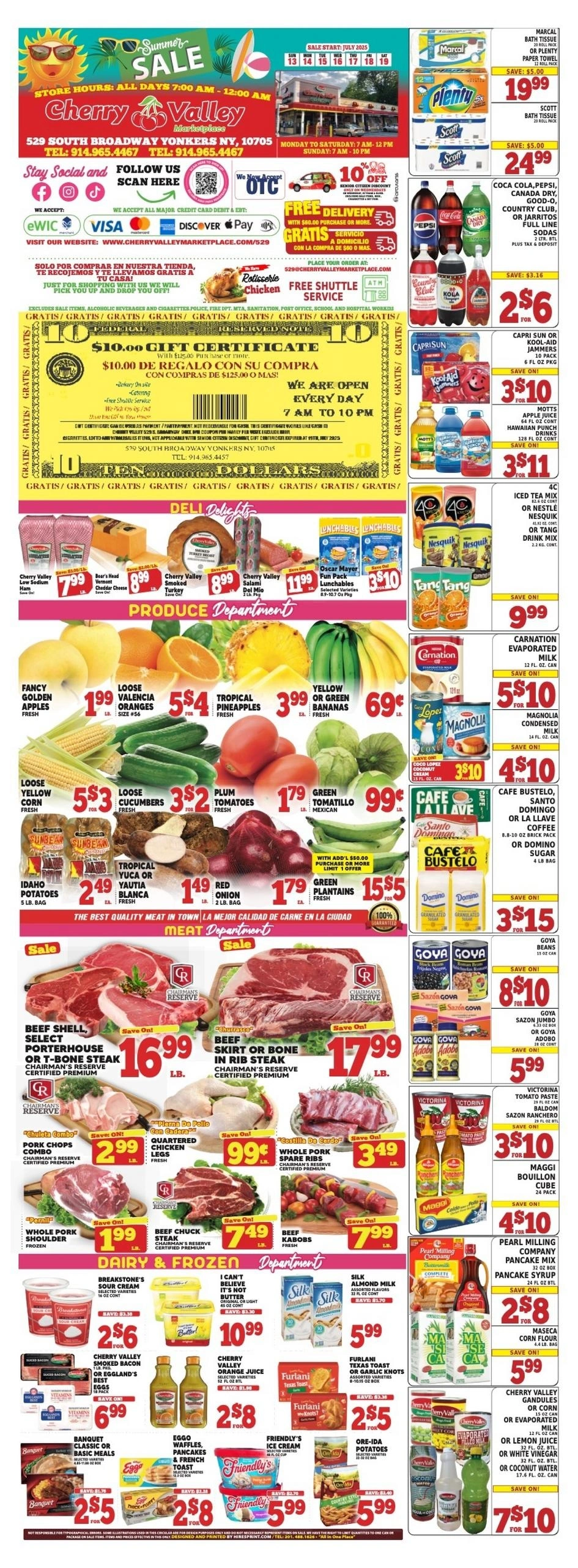 Cherry Valley Marketplace flyer page 1