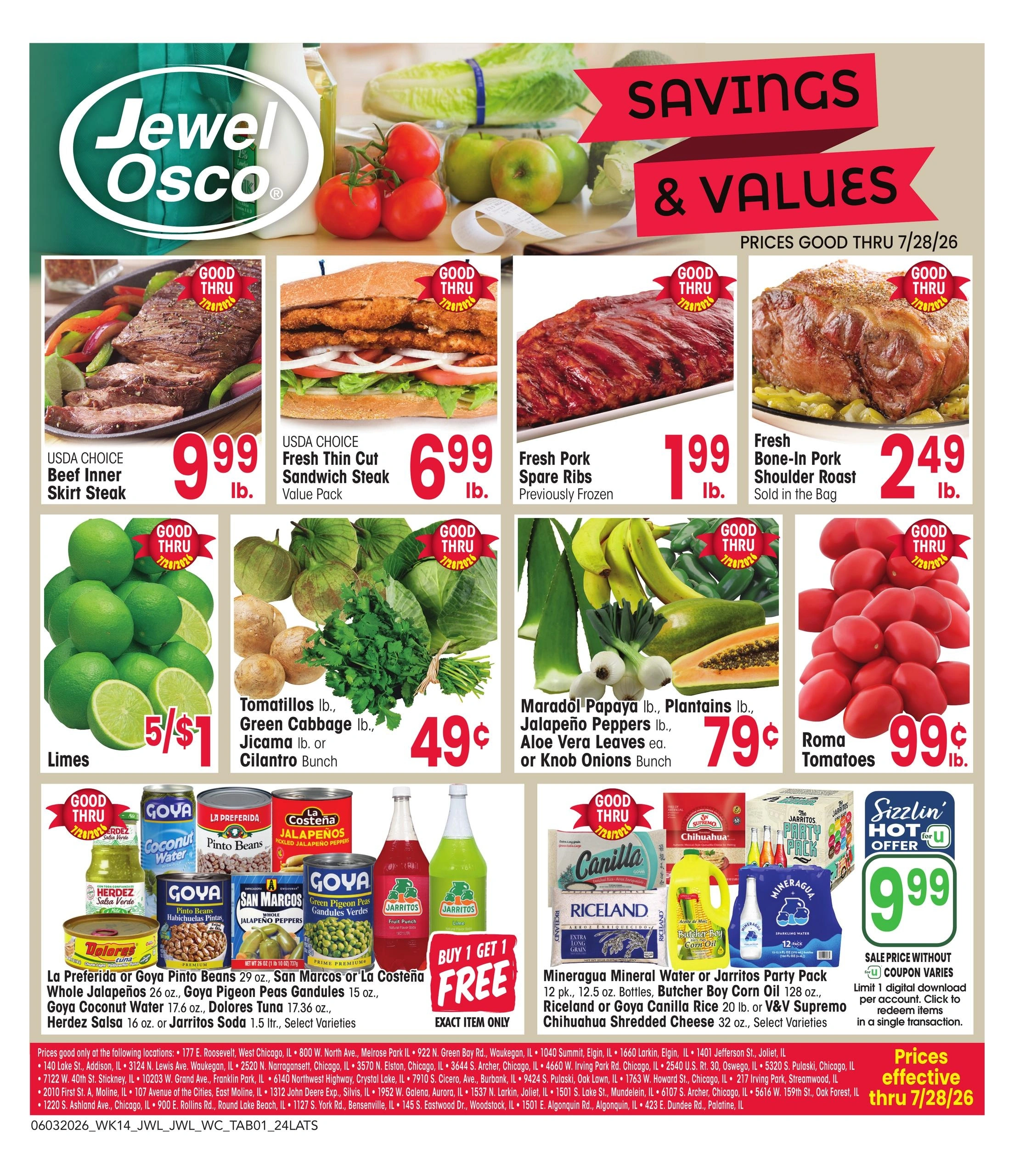 Jewel-Osco flyer page 1