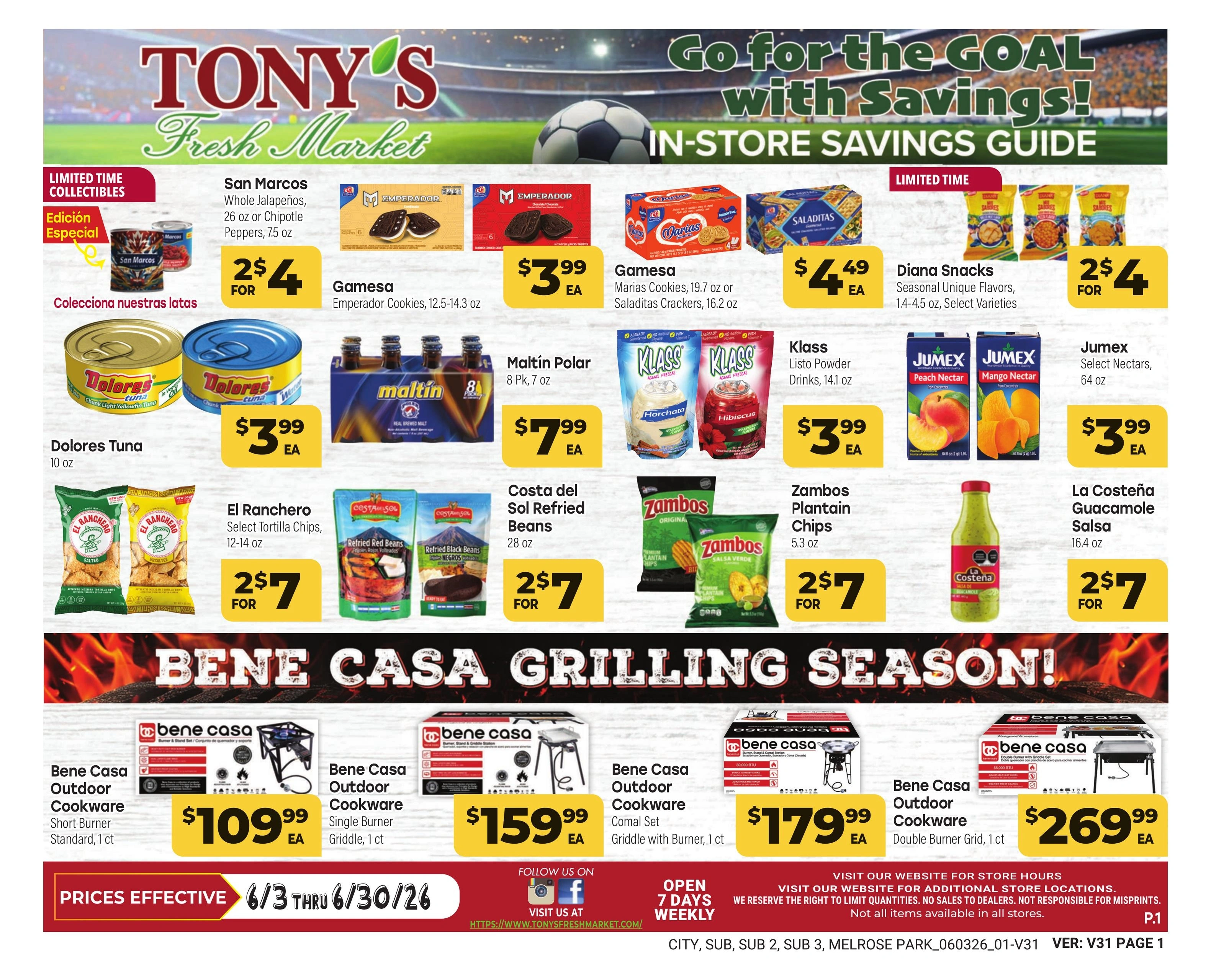 Tony's Fresh Market flyer page 1