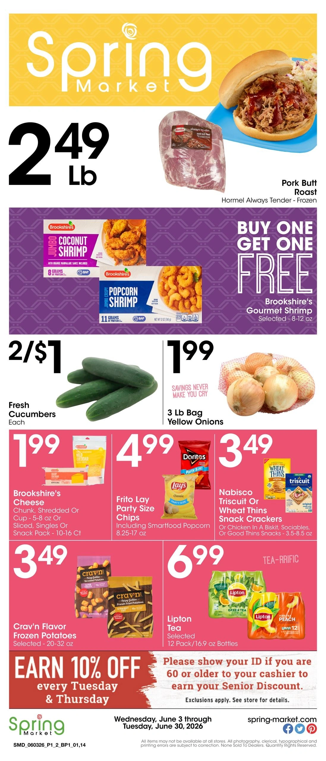 Spring Market flyer page 1