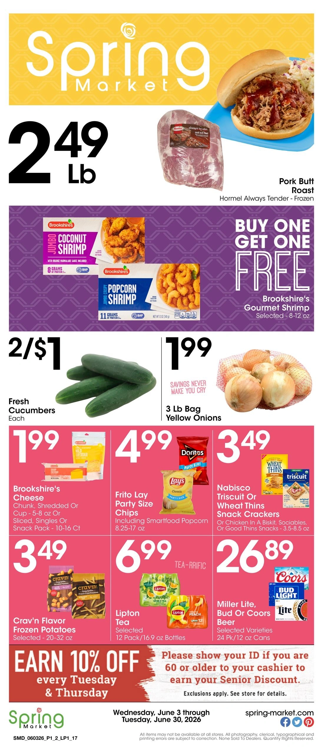 Spring Market flyer page 1