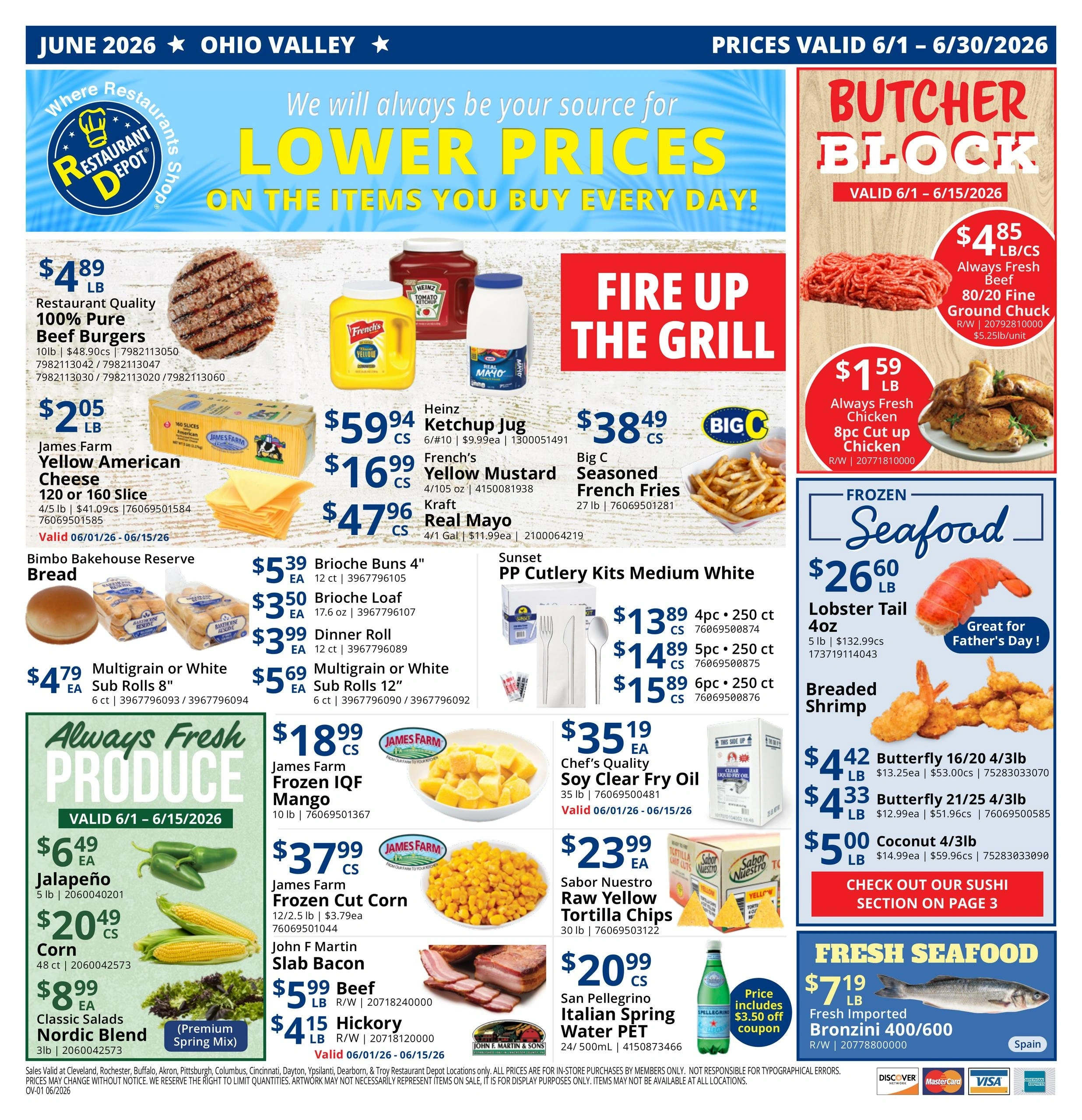 Restaurant Depot flyer page 1