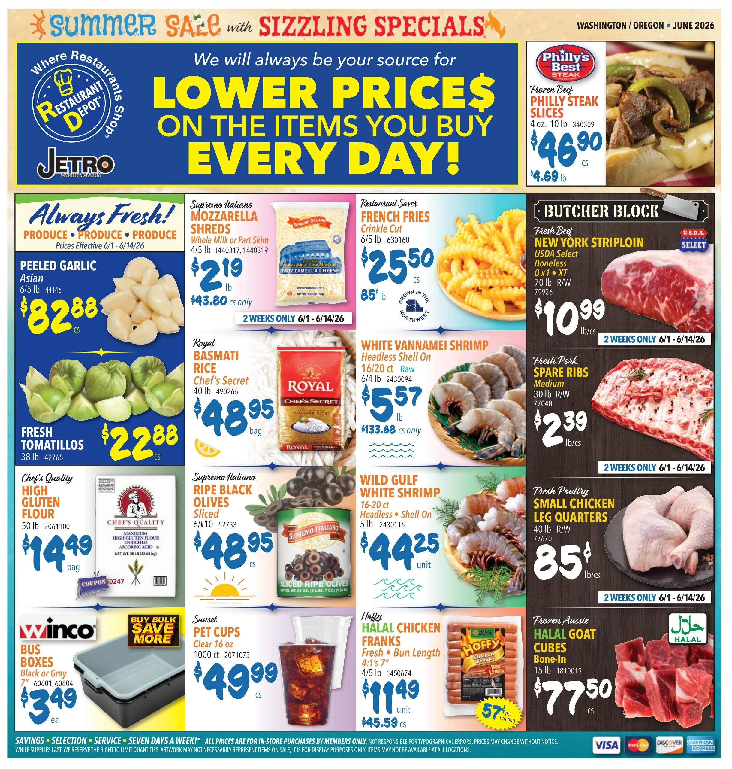 Restaurant Depot flyer page 1