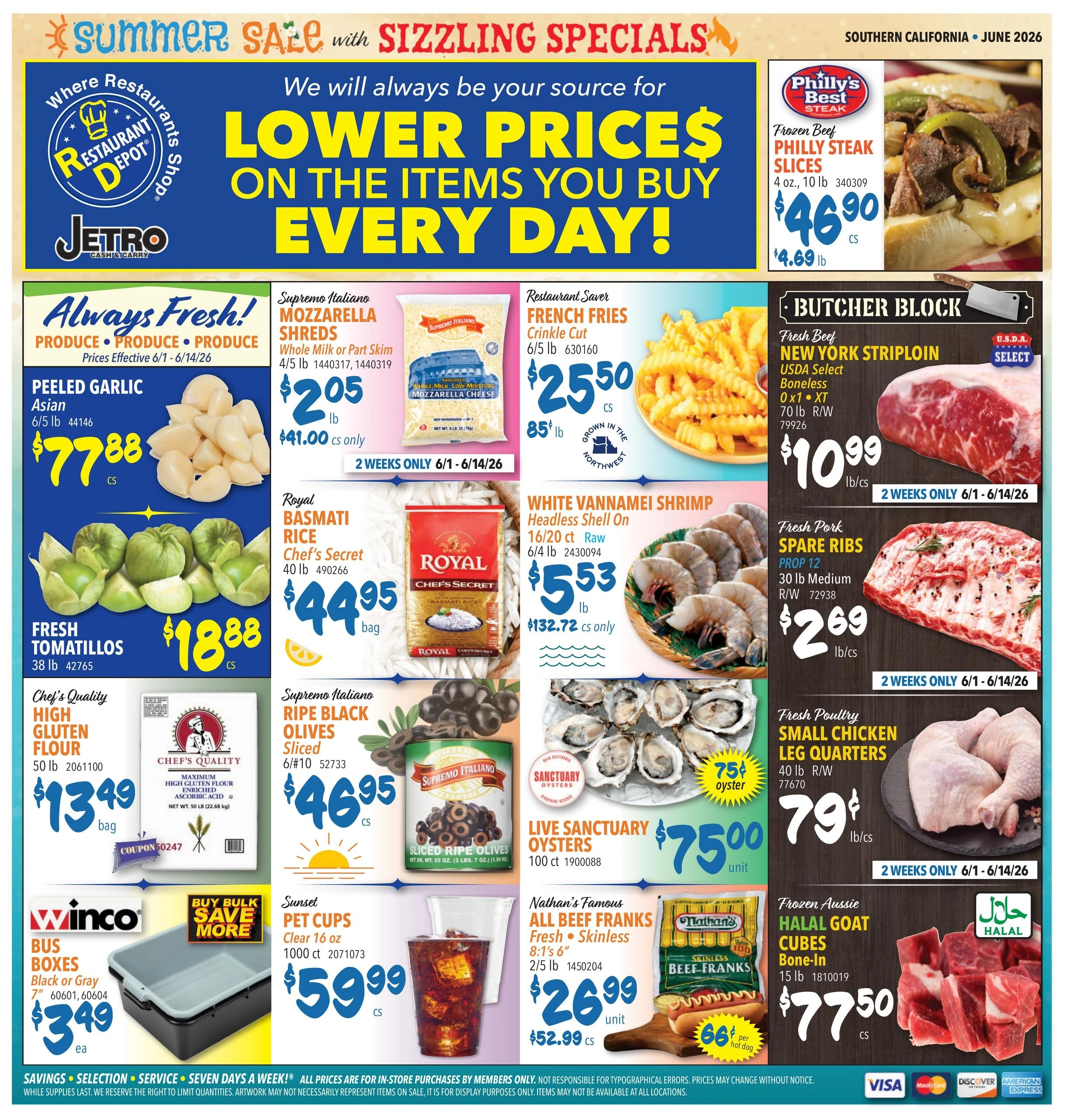 Restaurant Depot flyer page 1