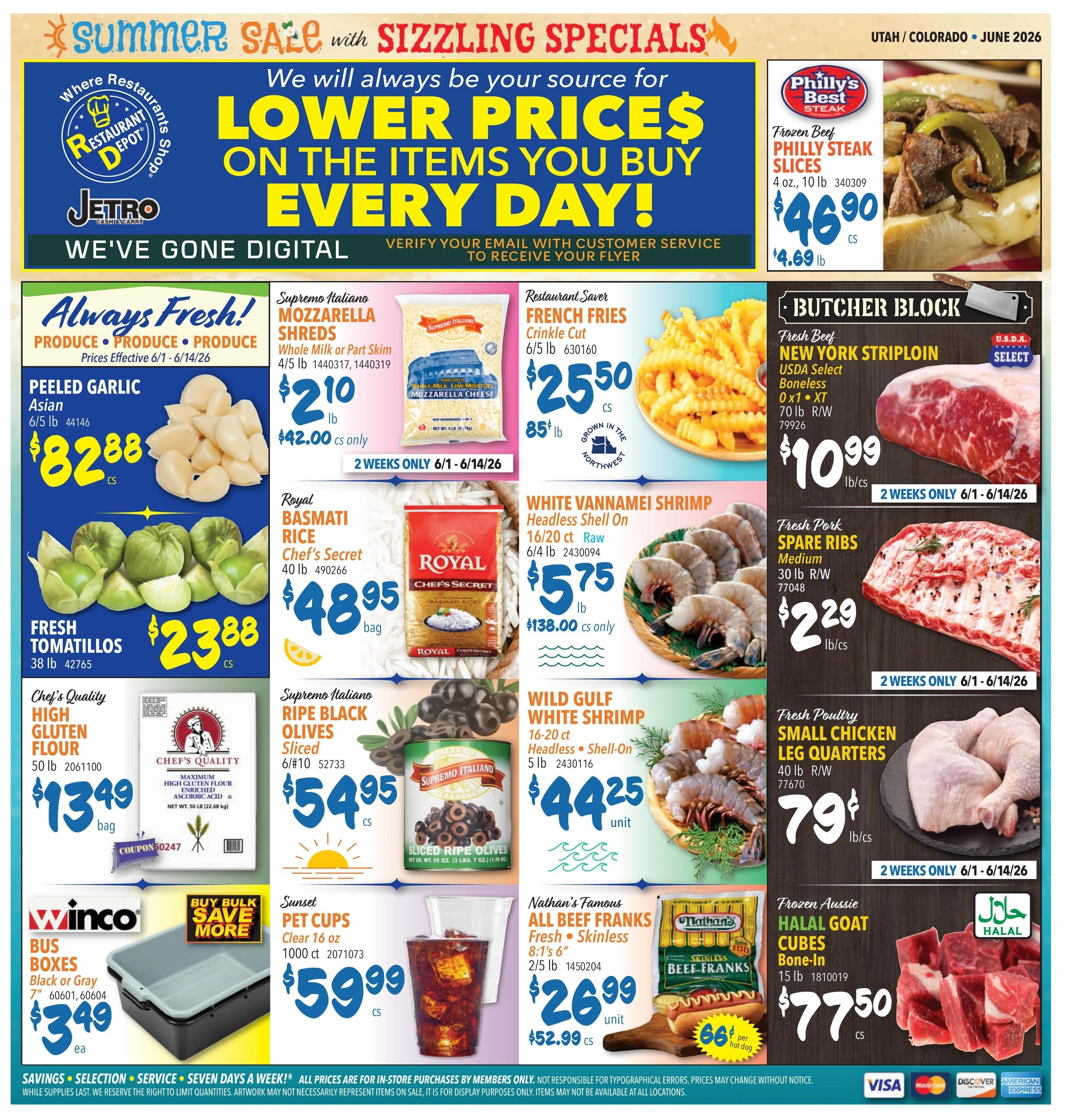 Restaurant Depot flyer page 1