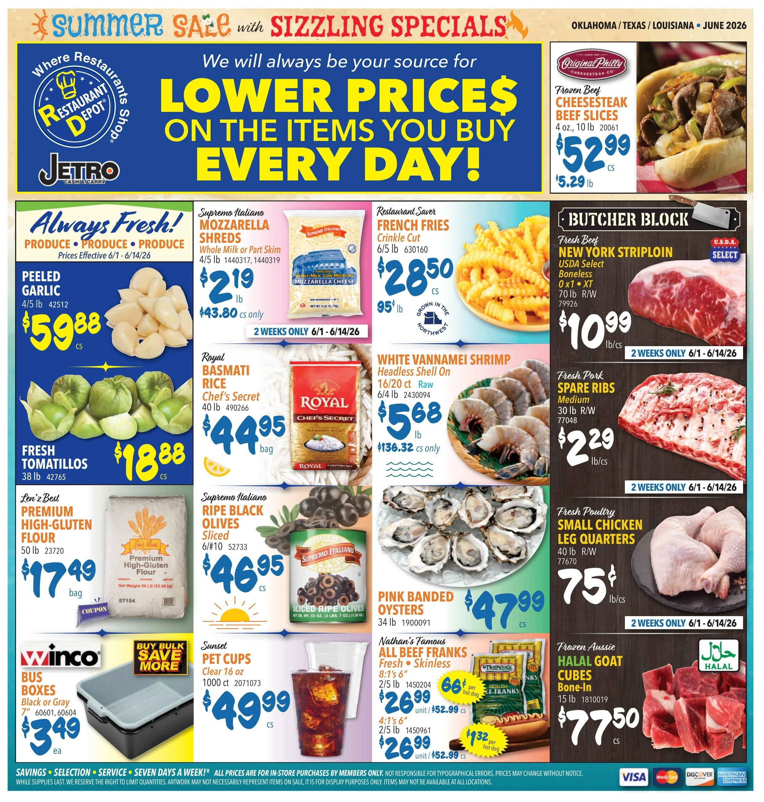 Restaurant Depot flyer page 1