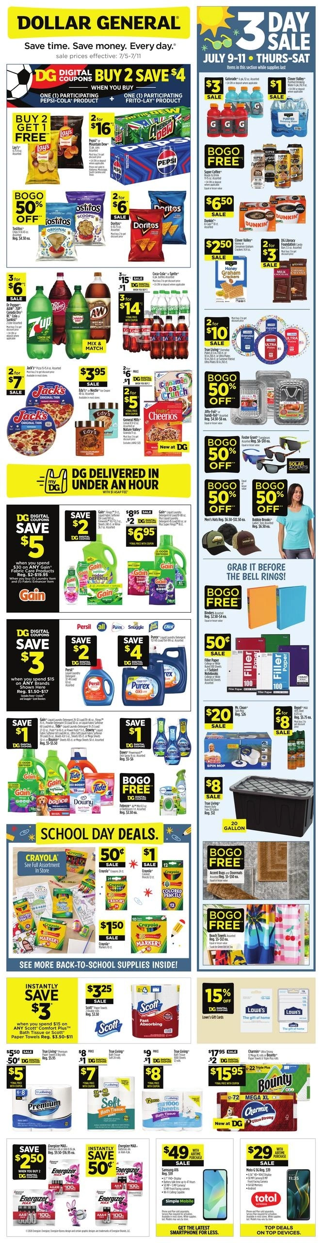 Dollar General flyer page 1