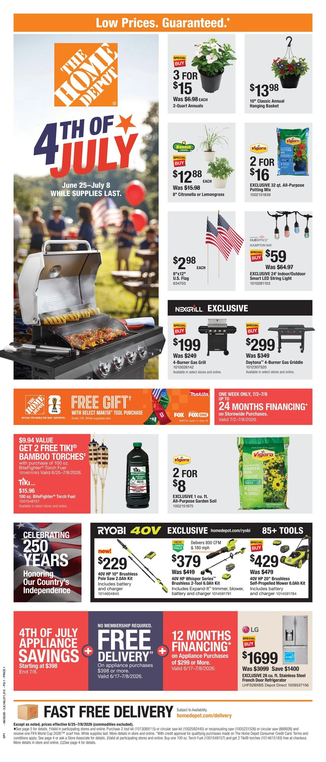 Home Depot flyer page 1