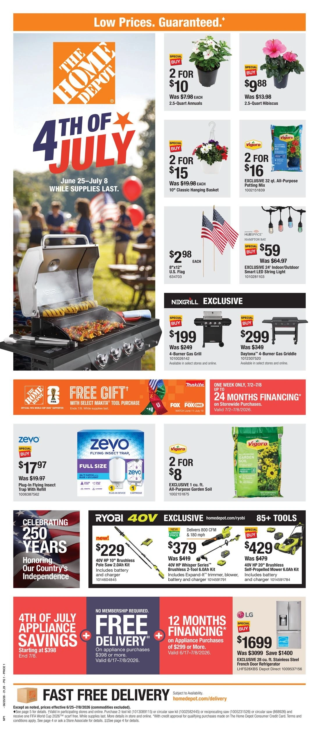 Home Depot flyer page 1