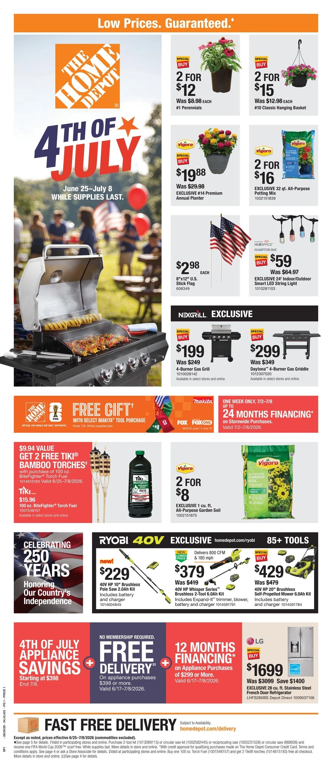 Home Depot flyer page 1