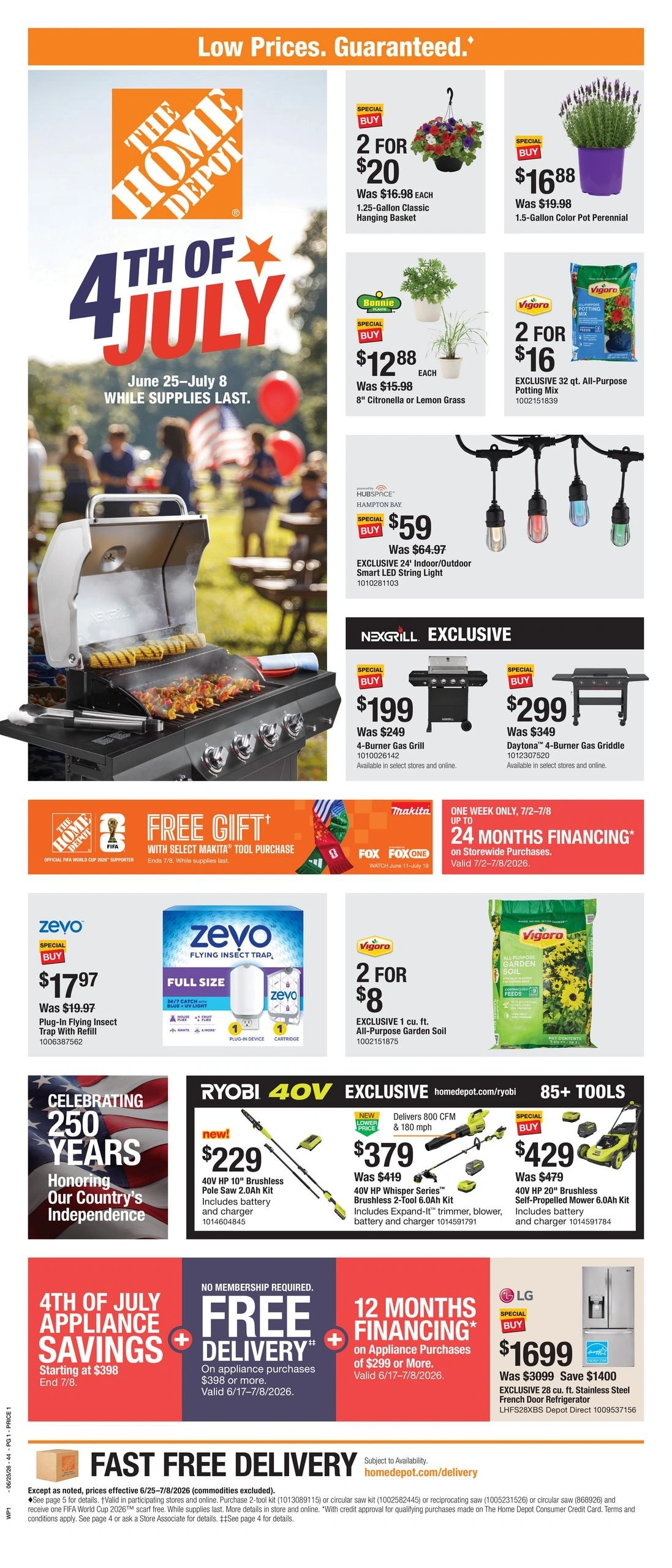 Home Depot flyer page 1