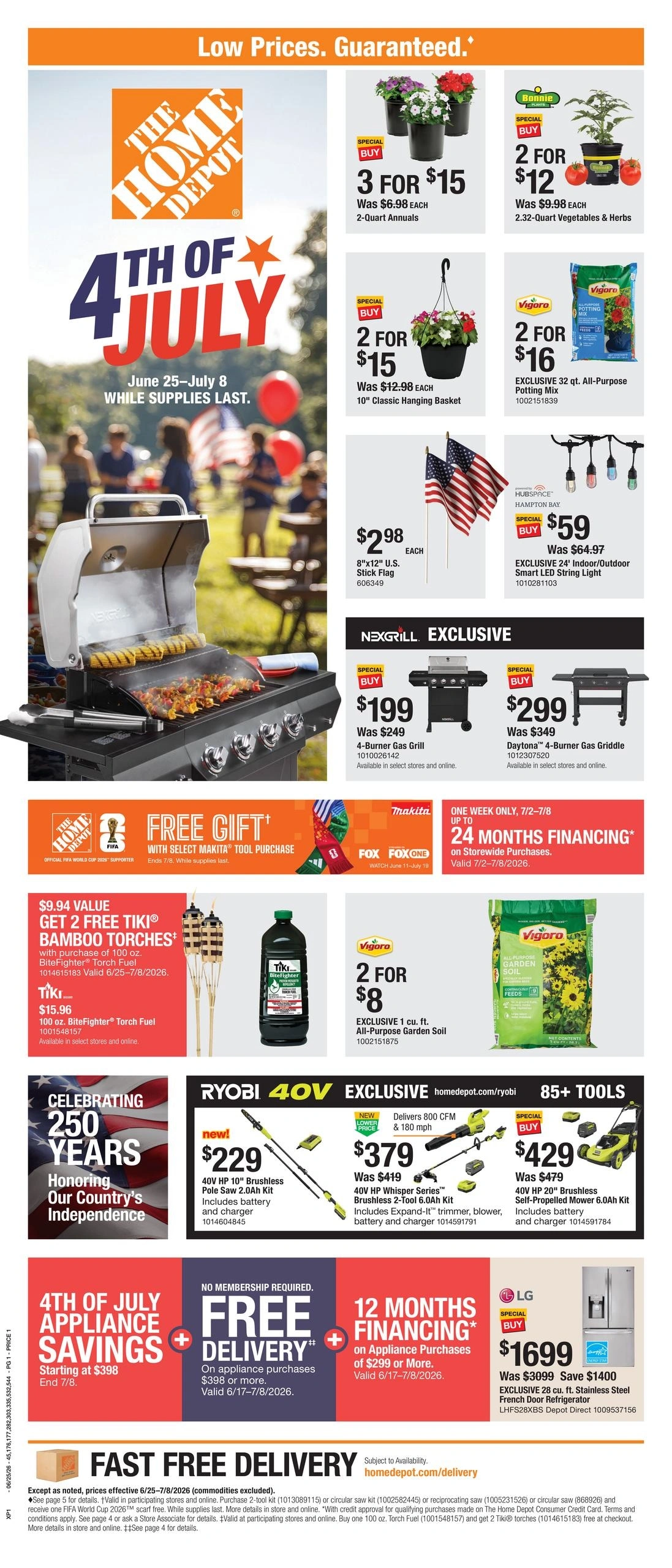 Home Depot flyer page 1
