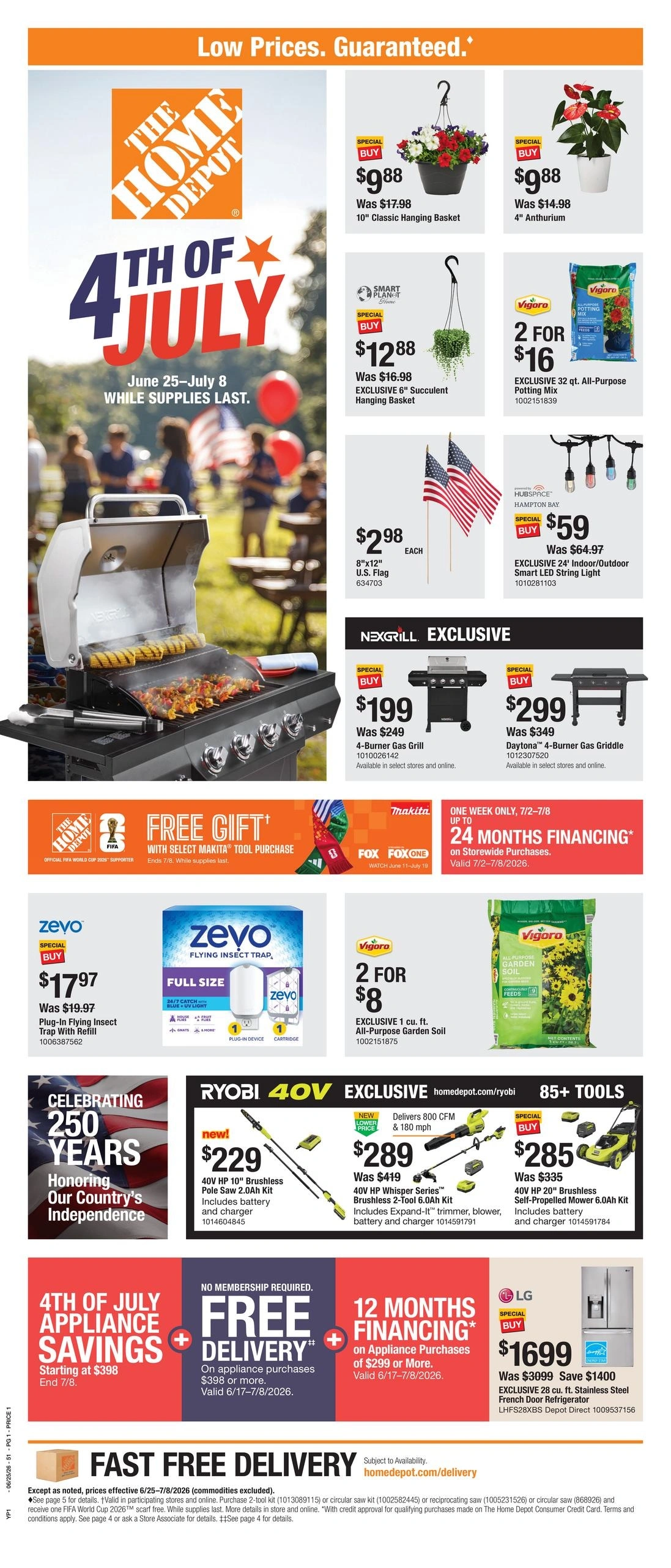 Home Depot flyer page 1