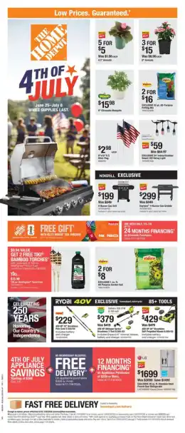 Home Depot 4th of July