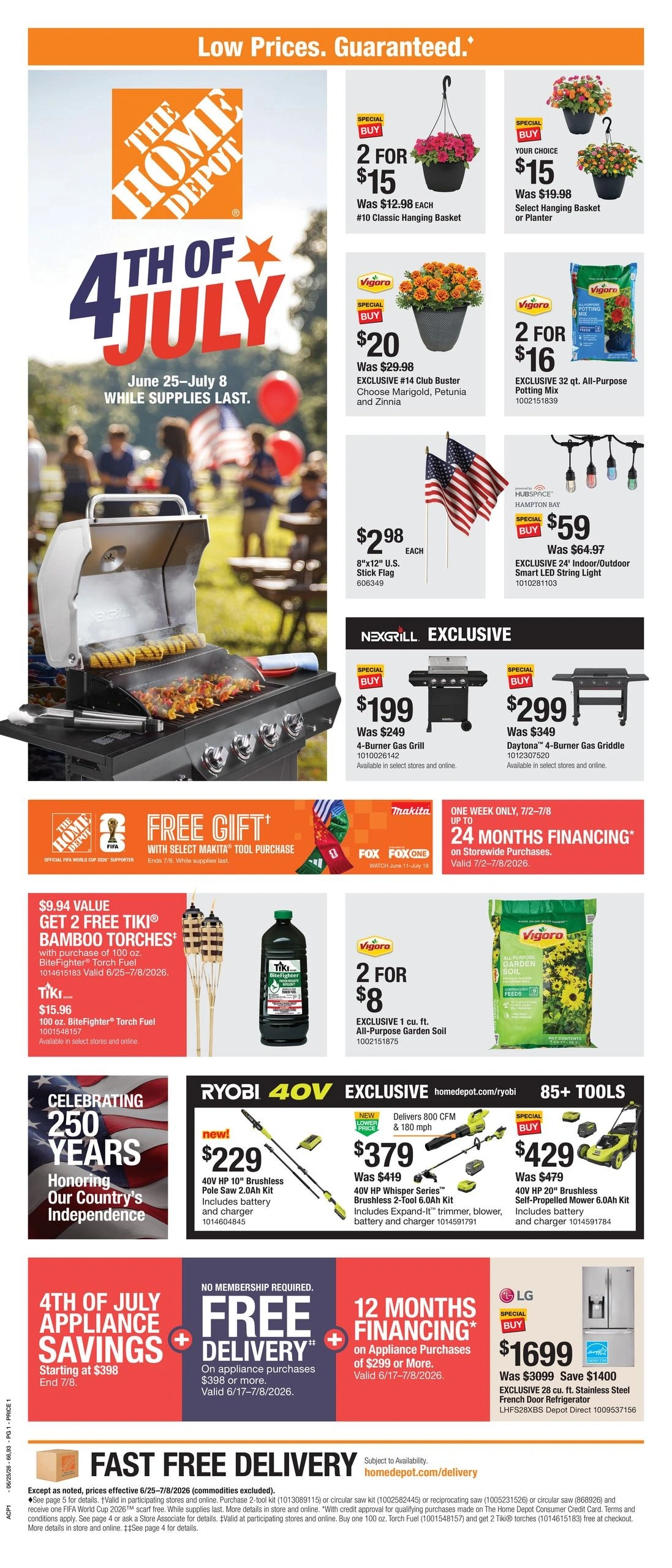 Home Depot flyer page 1