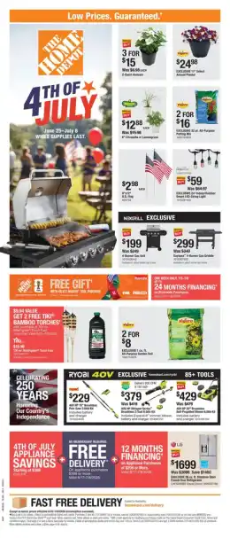 Home Depot 4th of July