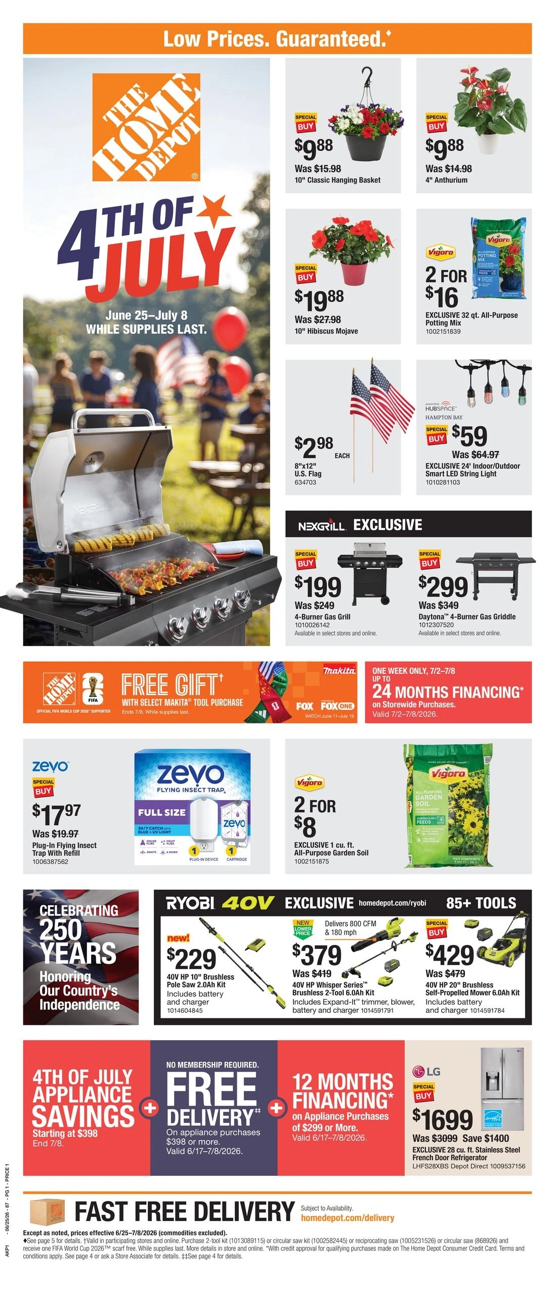 Home Depot flyer page 1