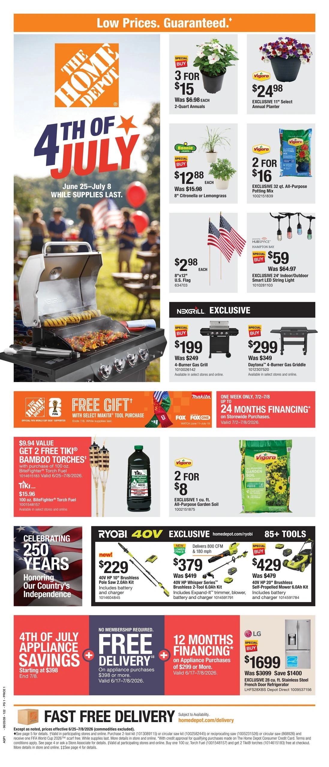 Home Depot flyer page 1
