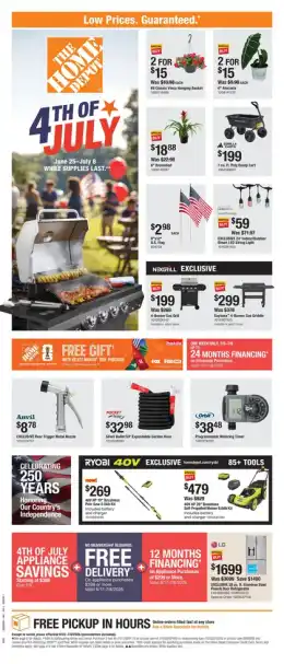 Home Depot 4th of July