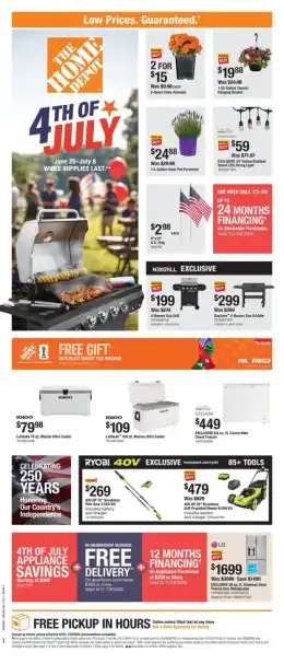 Home Depot 4th of July
