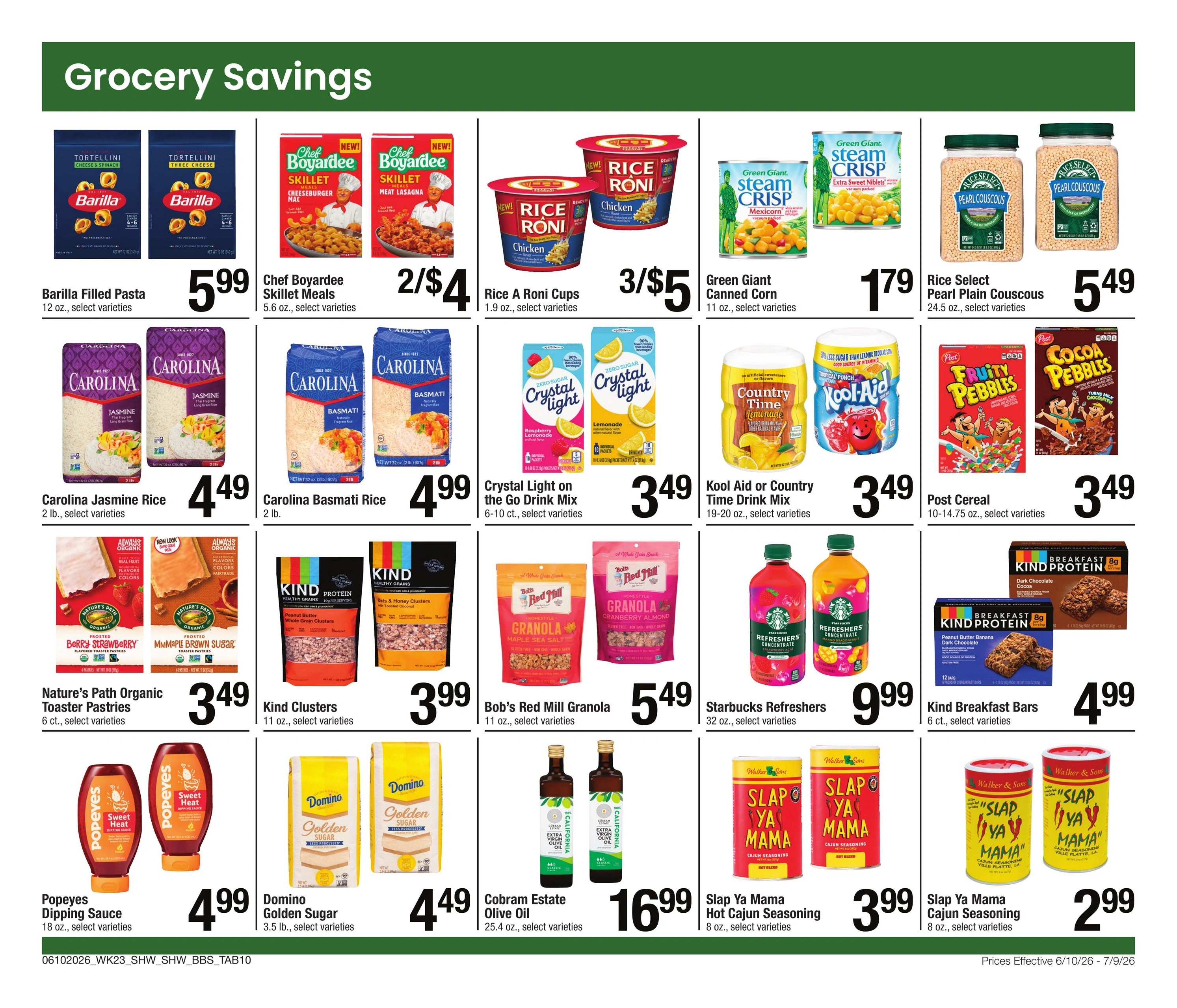 Star Market	 flyer page 11