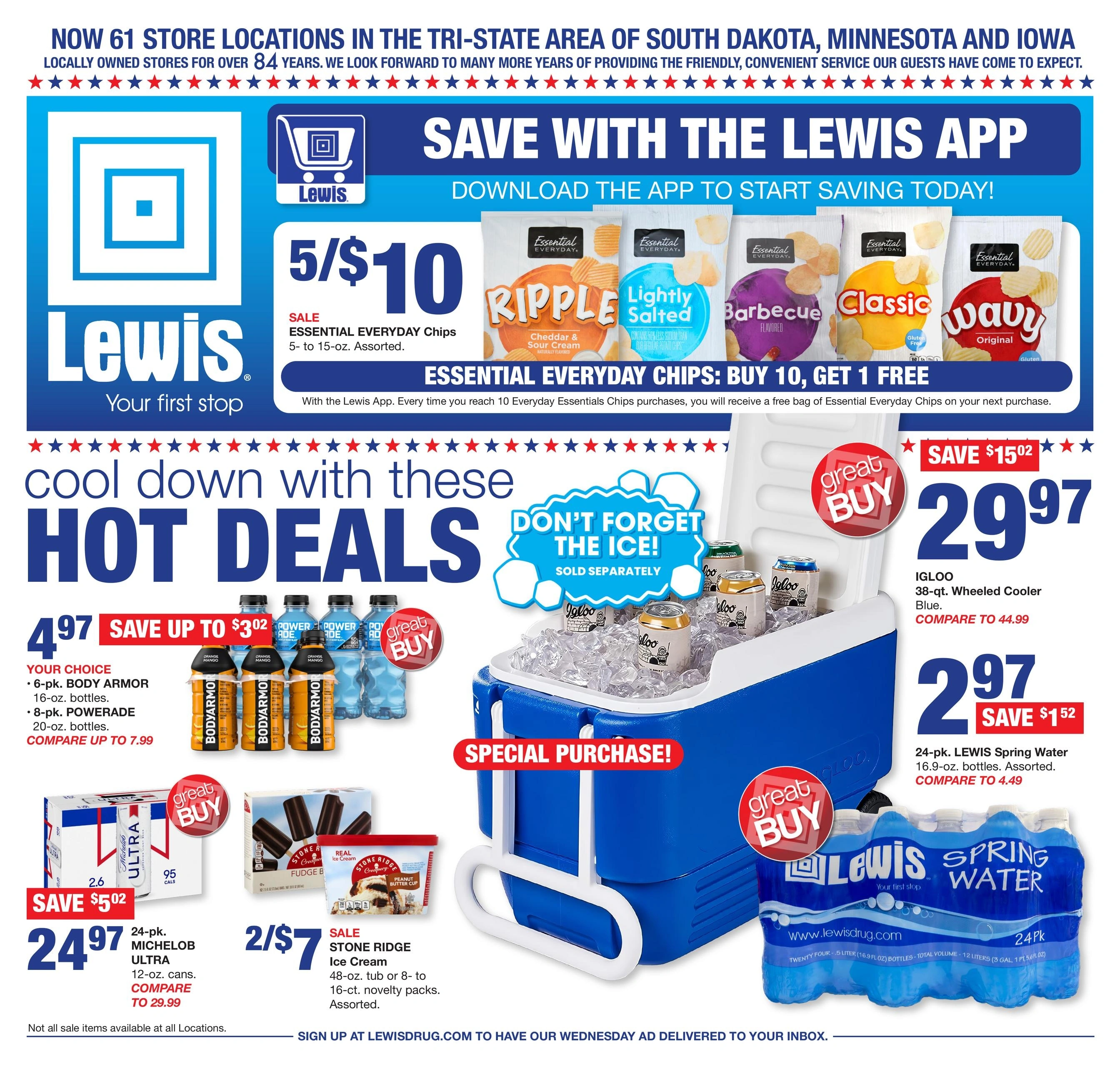 Lewis Drug flyer page 1