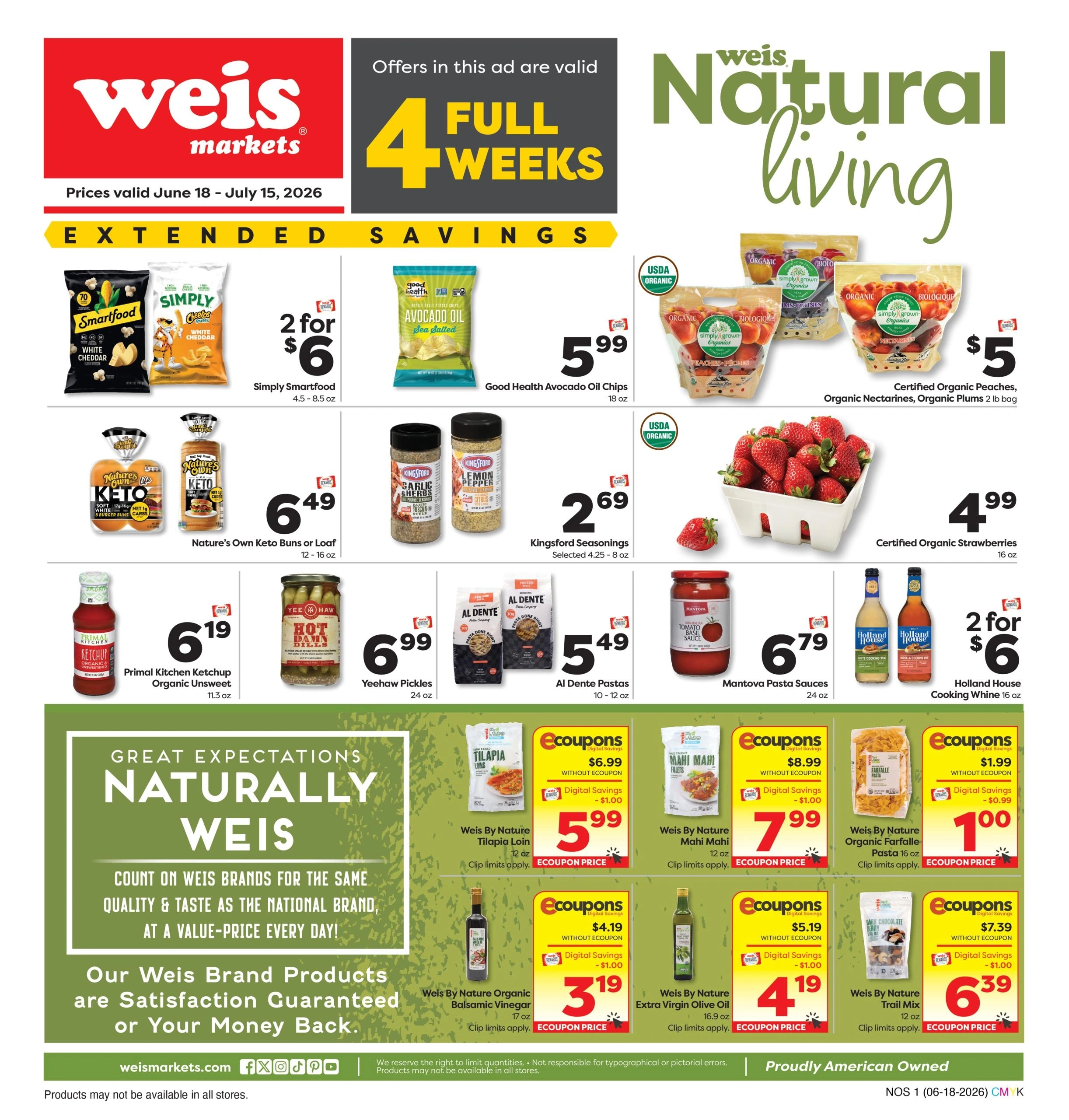 Weis Markets flyer page 1