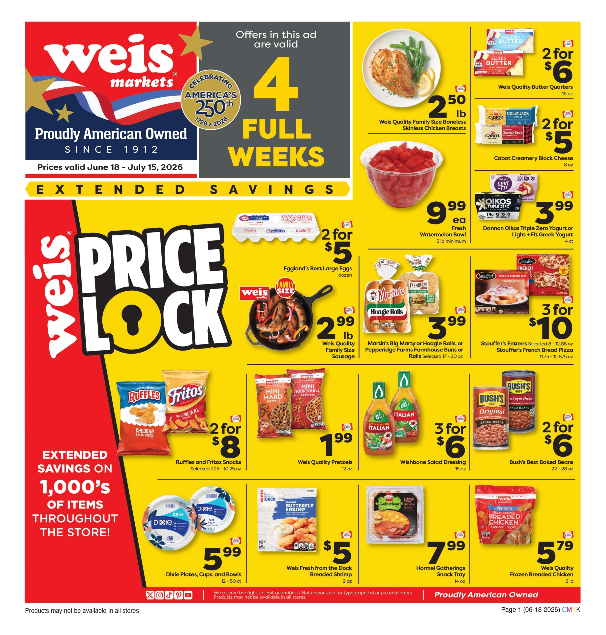 Weis Markets flyer page 1