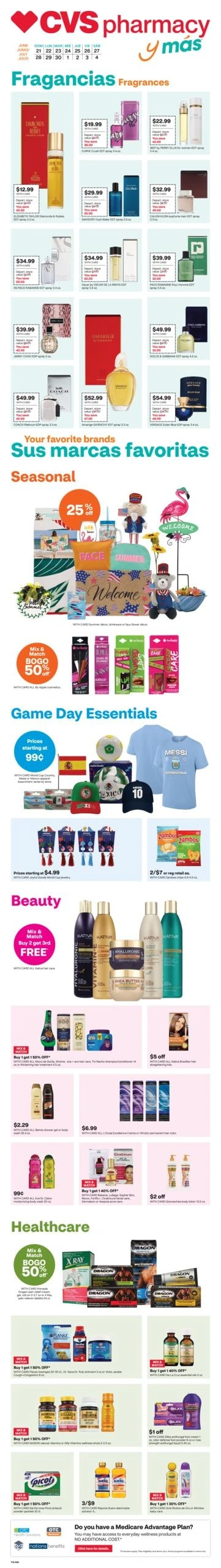 CVS Pharmacy flyer page 1