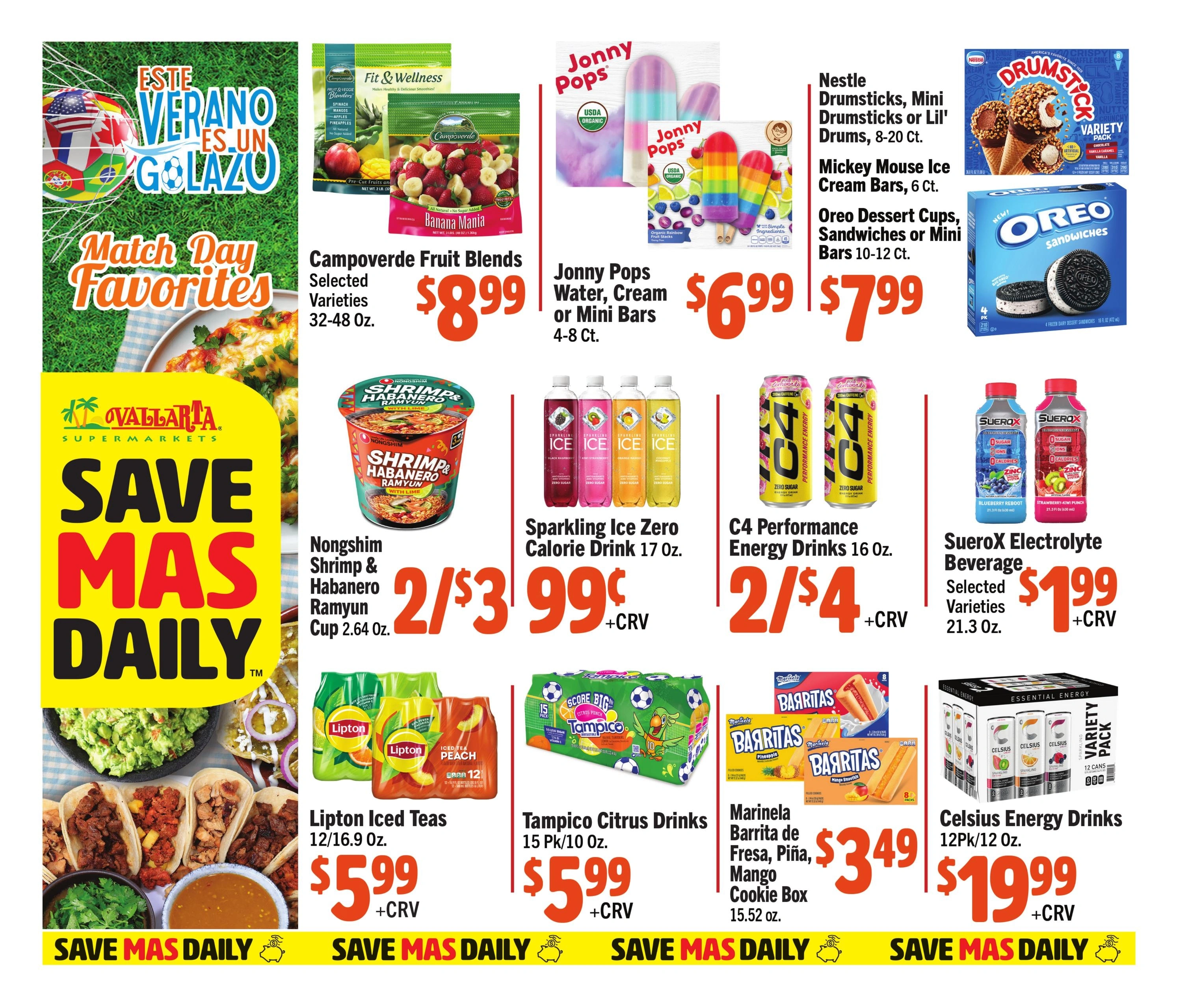 Vallarta Supermarkets flyer page 1