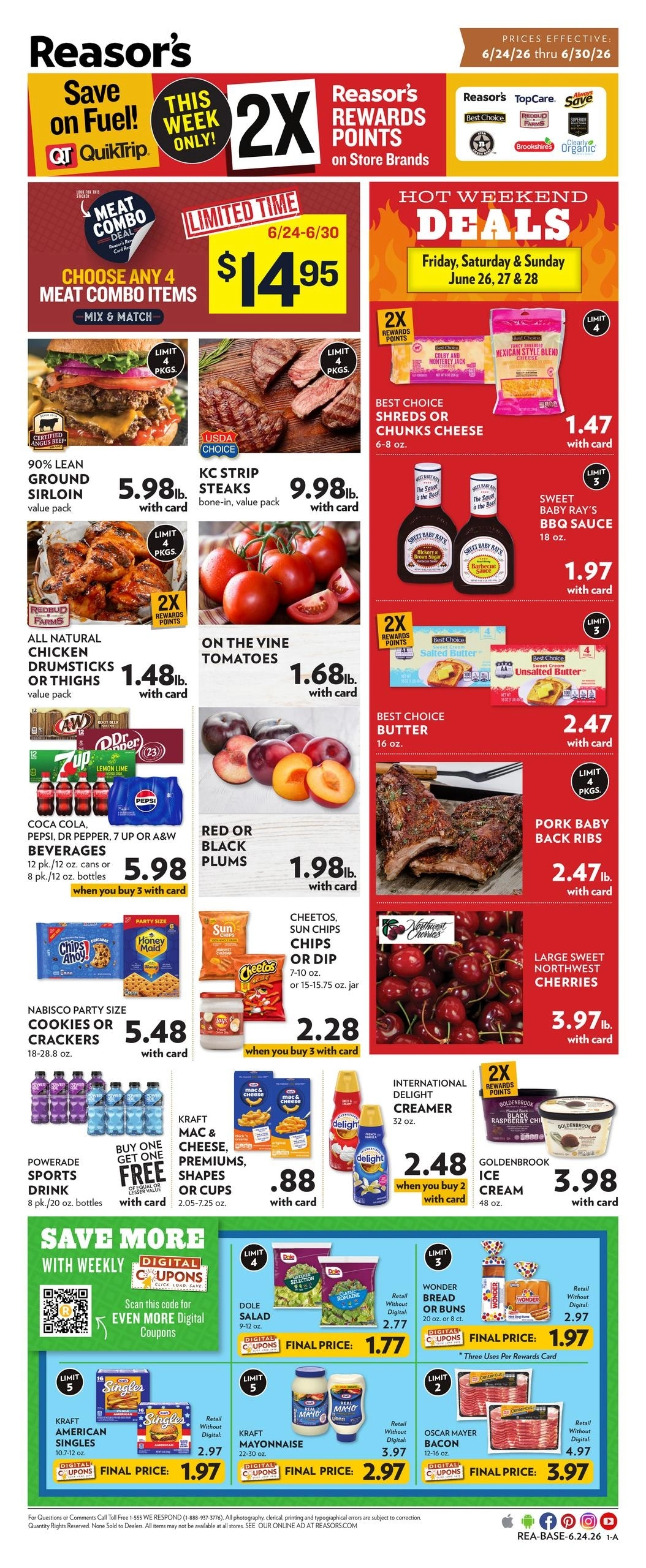 Reasor's flyer page 1