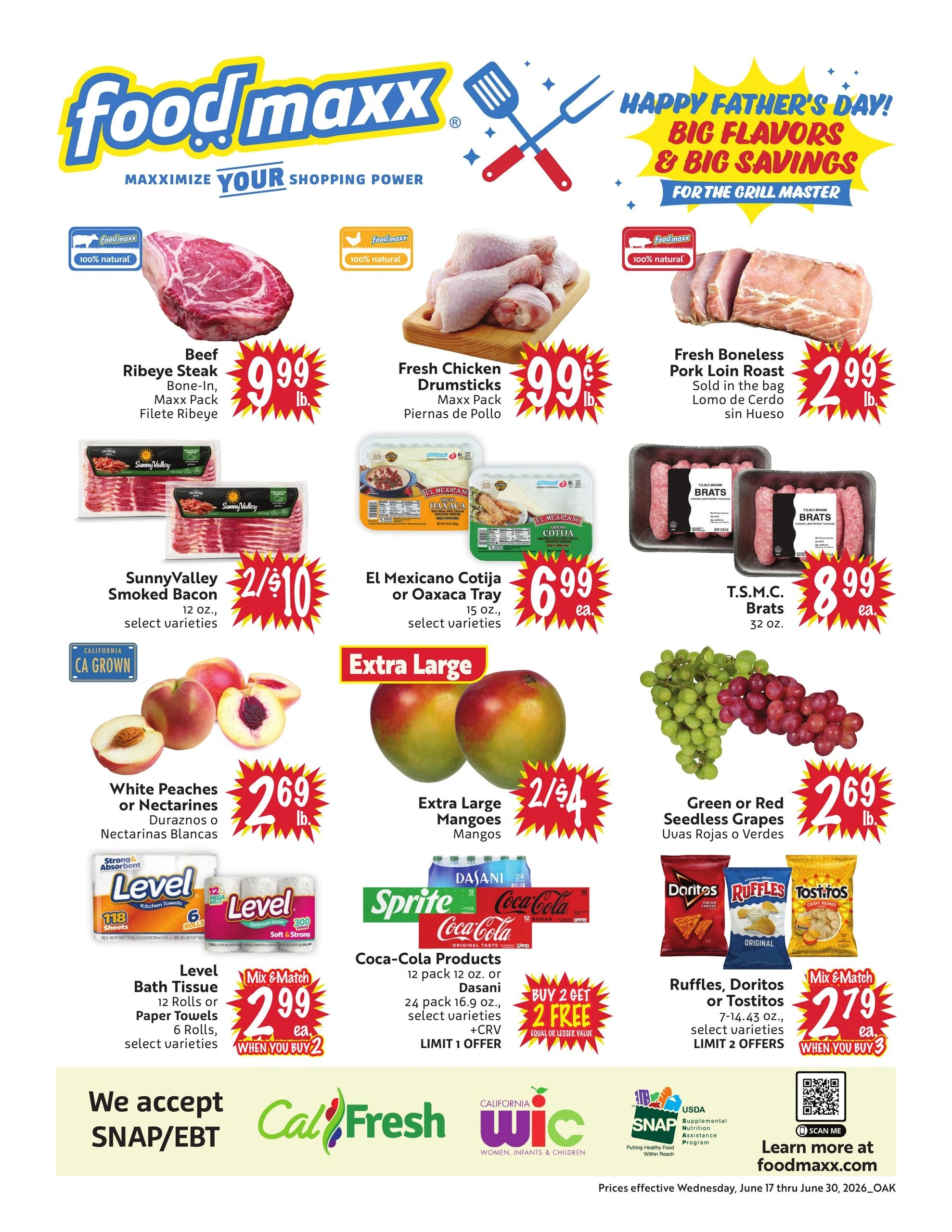 FoodMaxx flyer page 1