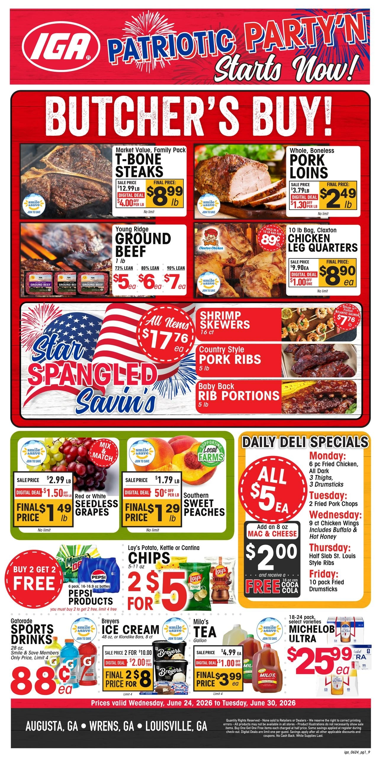 IGA Southeast flyer page 1