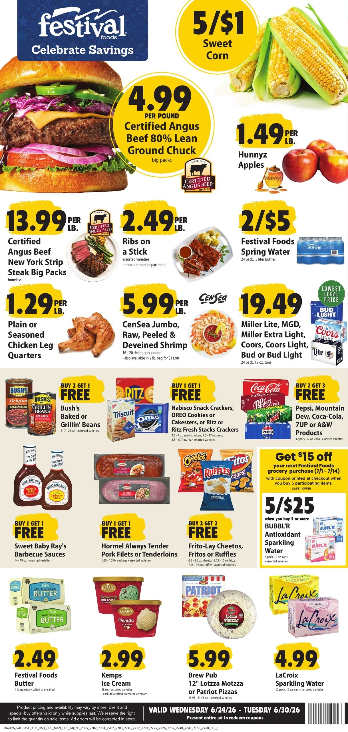 Festival Foods flyer page 1