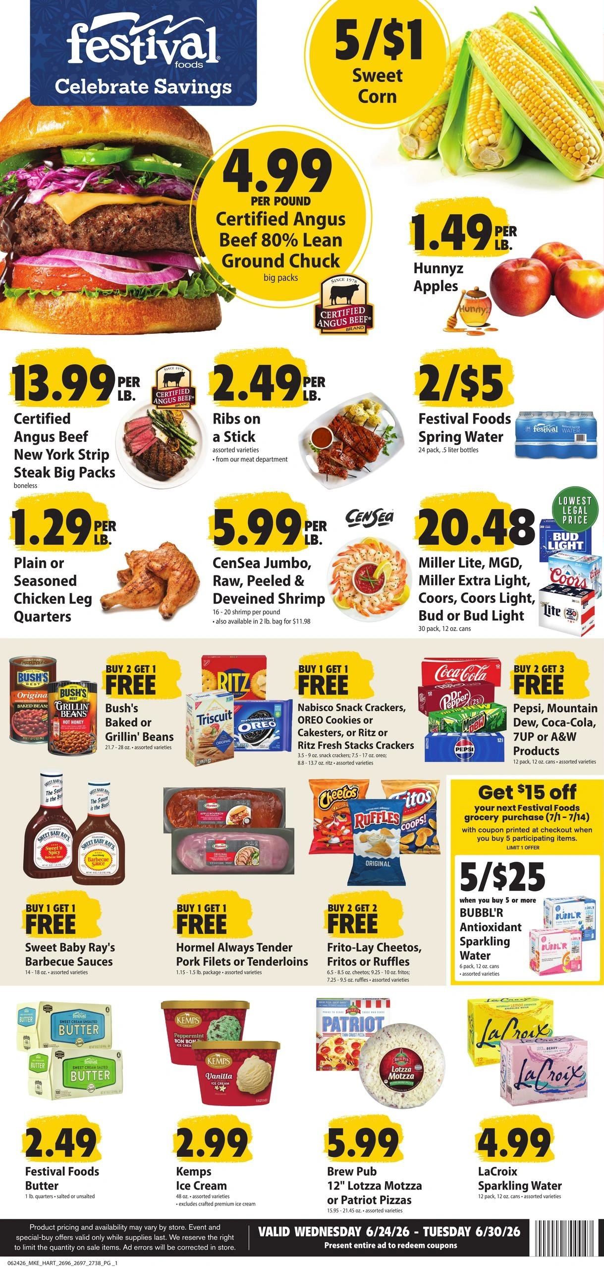 Festival Foods flyer page 1
