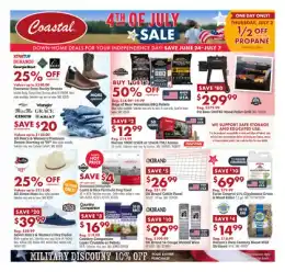 Coastal Farm 4th of July Sale