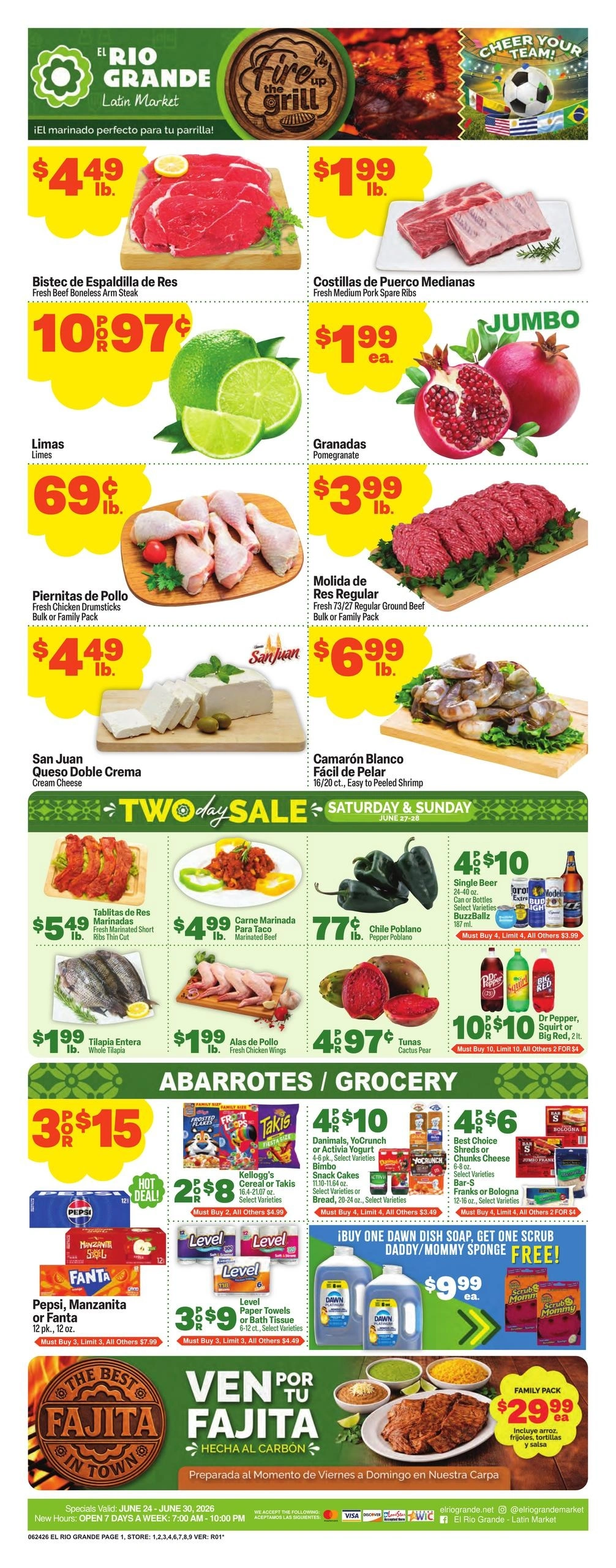 El Rio Grande flyer page 1
