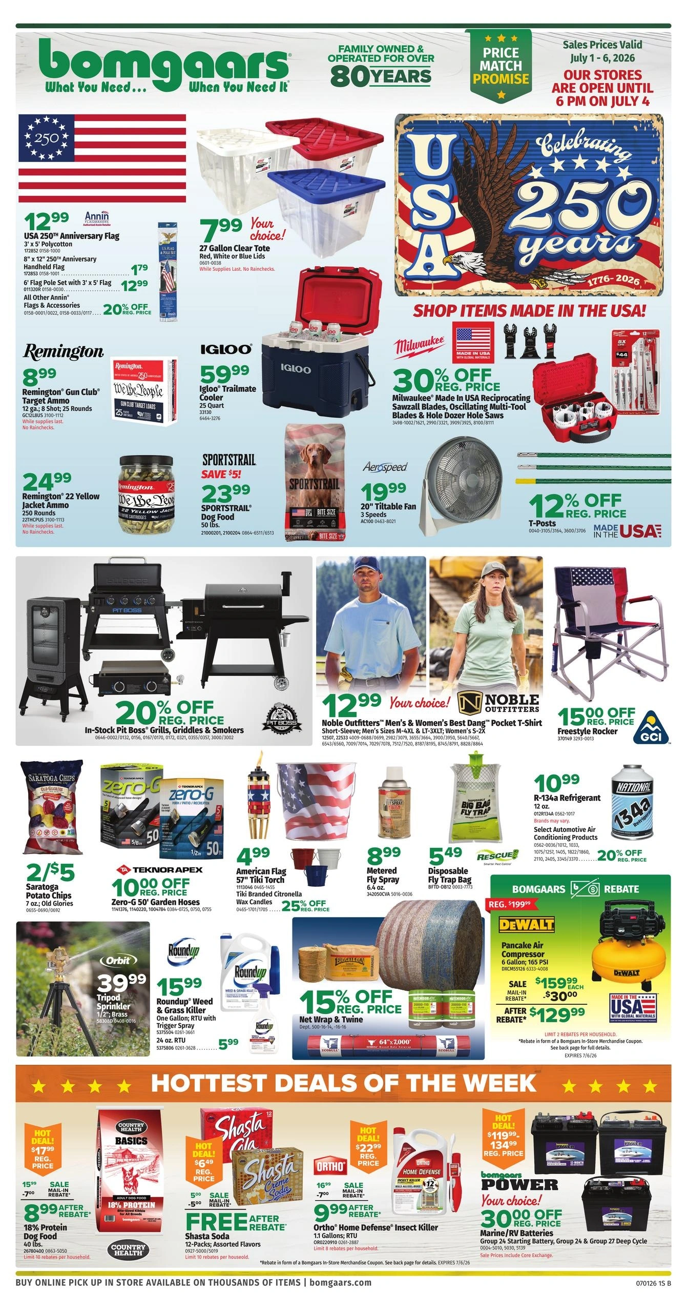 Bomgaars flyer page 1