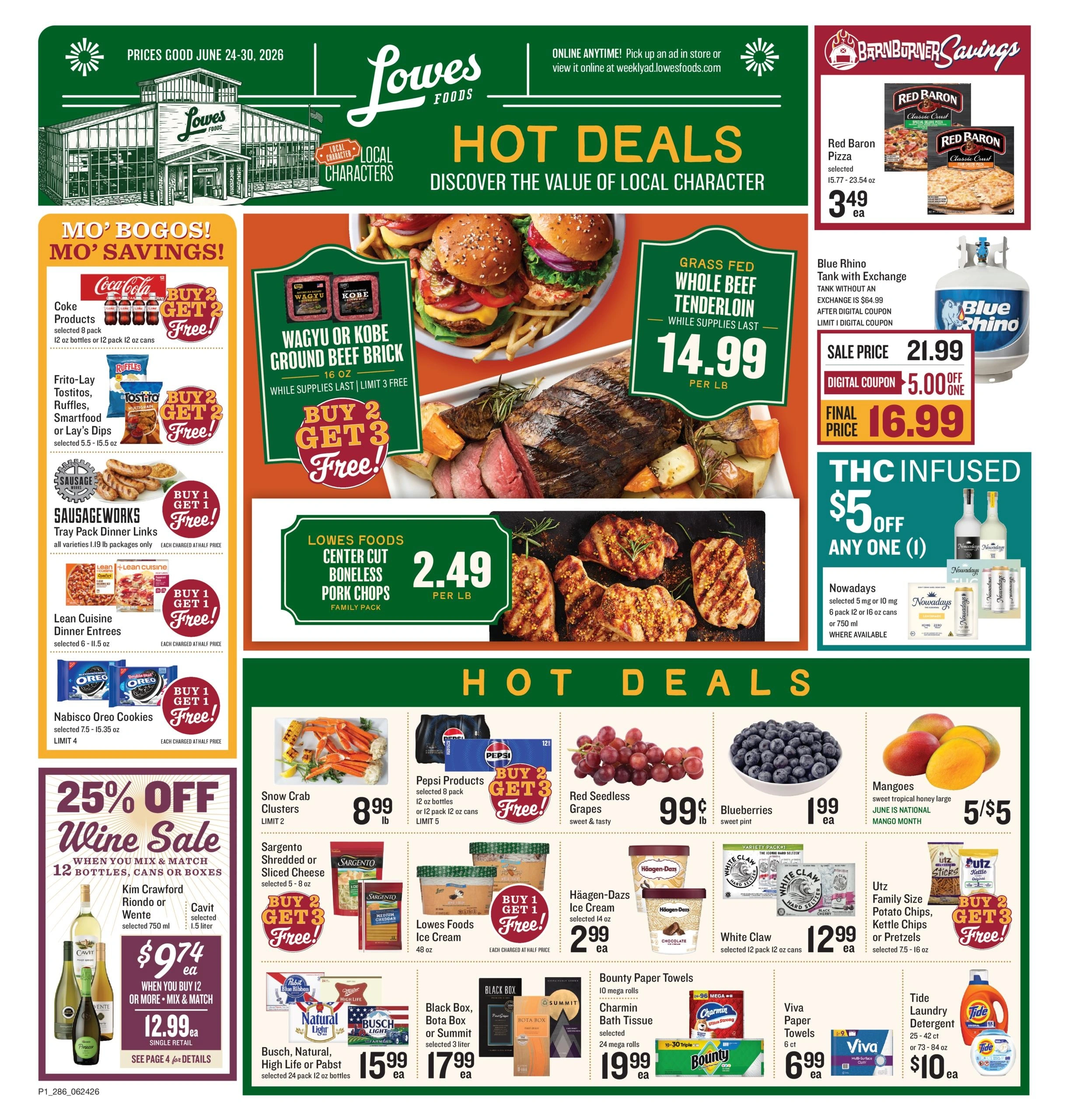 Lowes Foods flyer page 1
