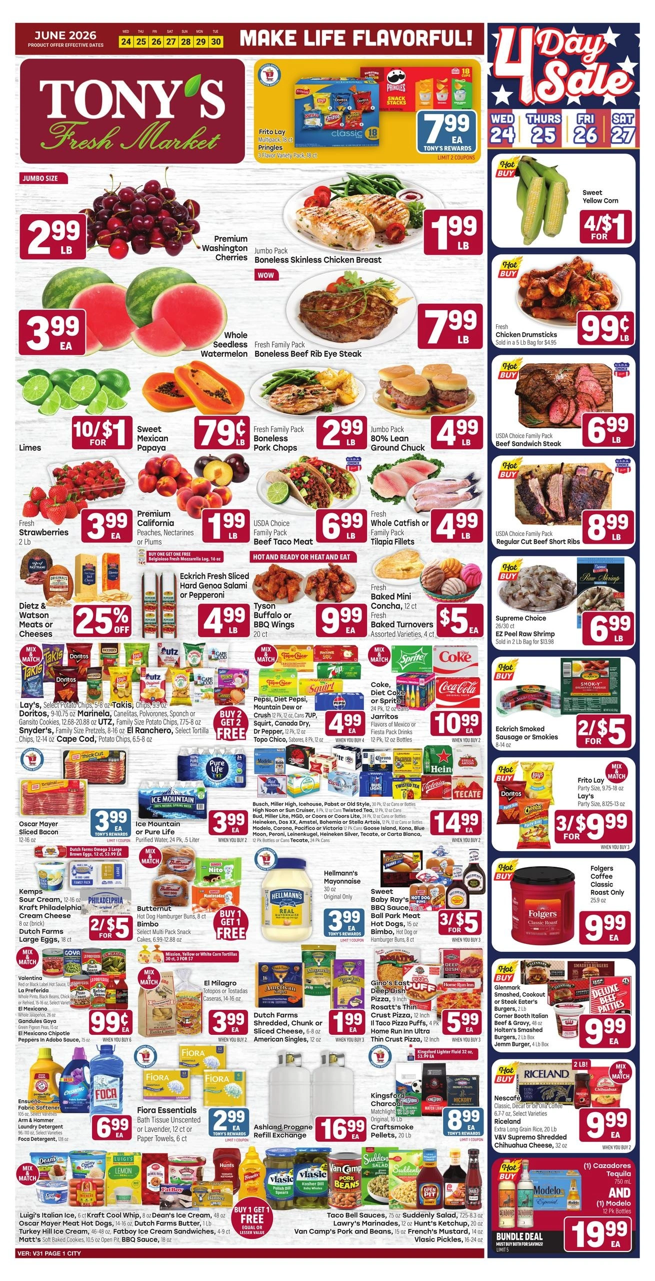 Tony's Fresh Market flyer page 1