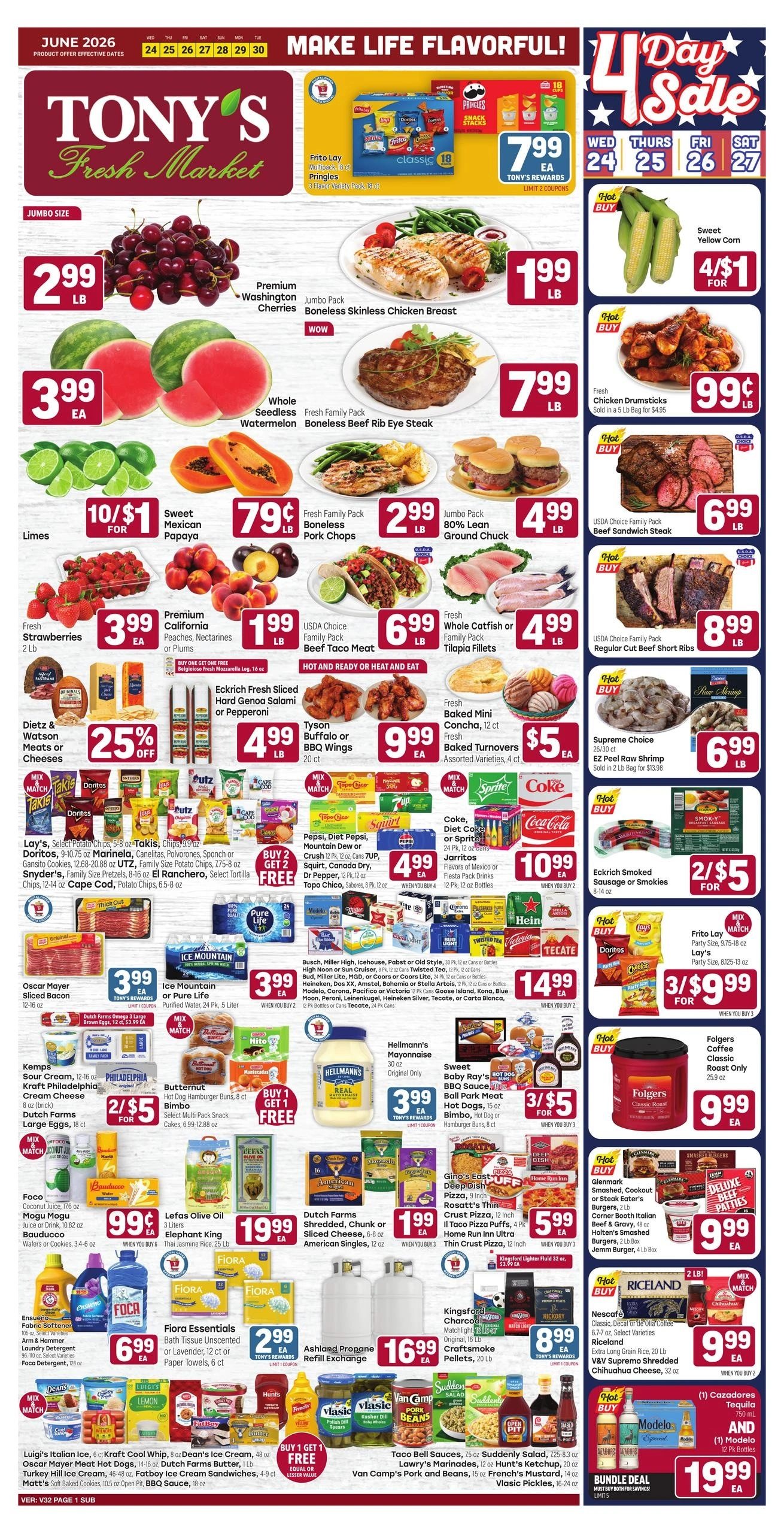 Tony's Fresh Market flyer page 1