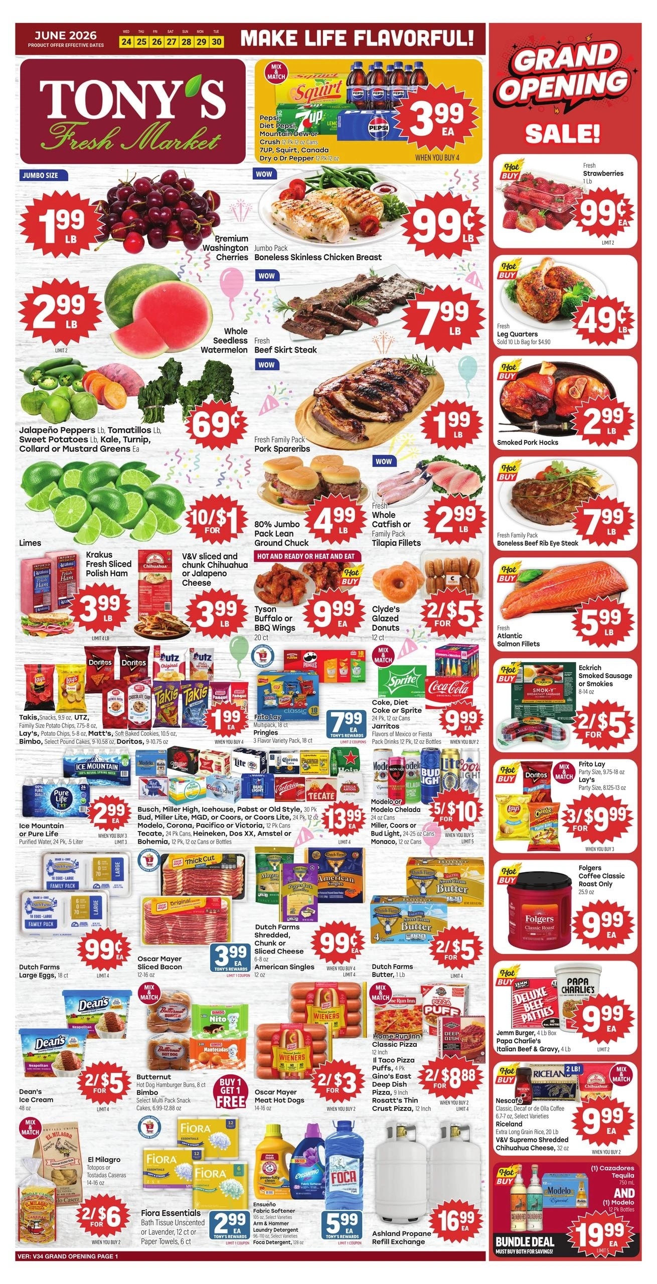 Tony's Fresh Market flyer page 1