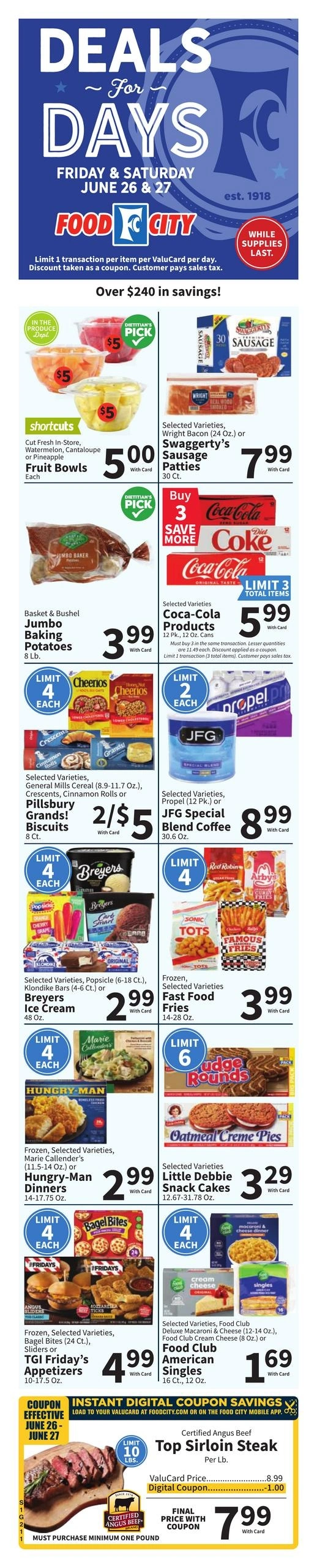 FoodCity flyer page 1