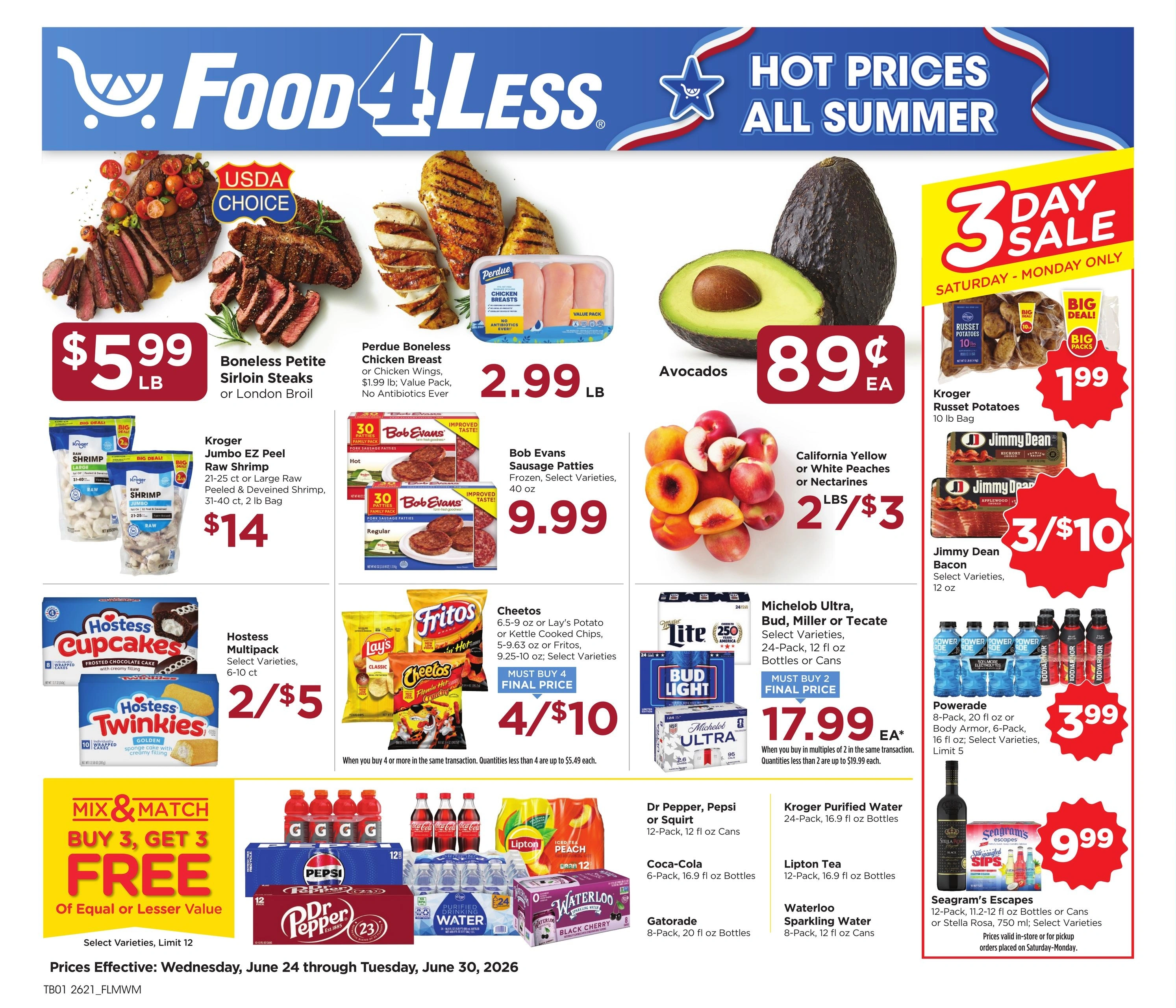 Food 4 Less  flyer page 1