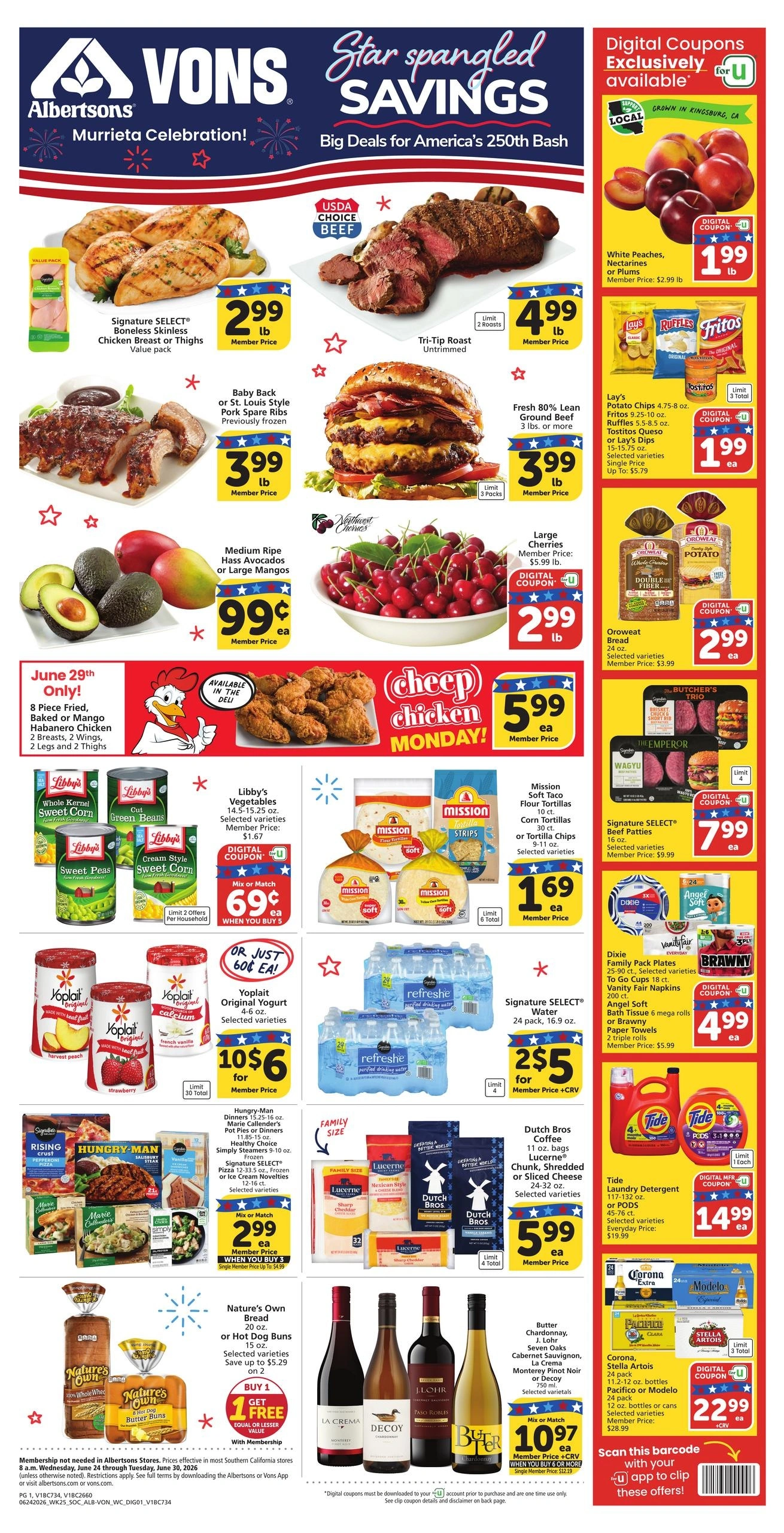 Vons flyer page 1