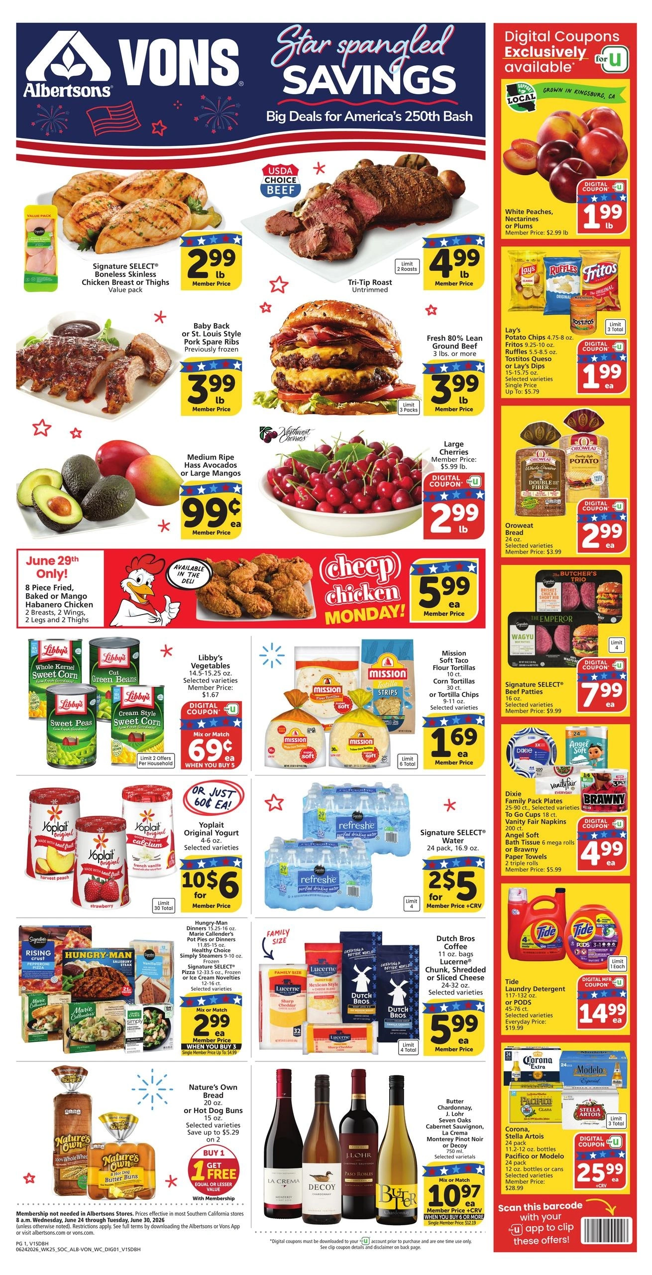 Vons flyer page 1